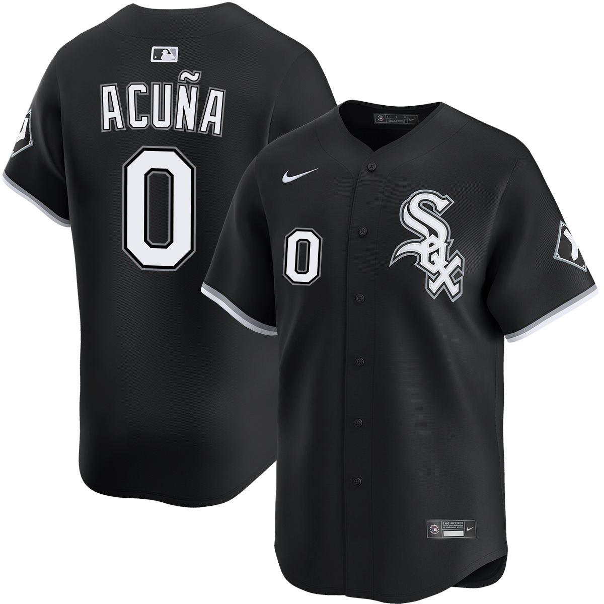 ナイキ MLB シカゴカブス ユニフォーム ブラック Luisangel Acuña Chicago White Sox Alternate Black Limited Jersey