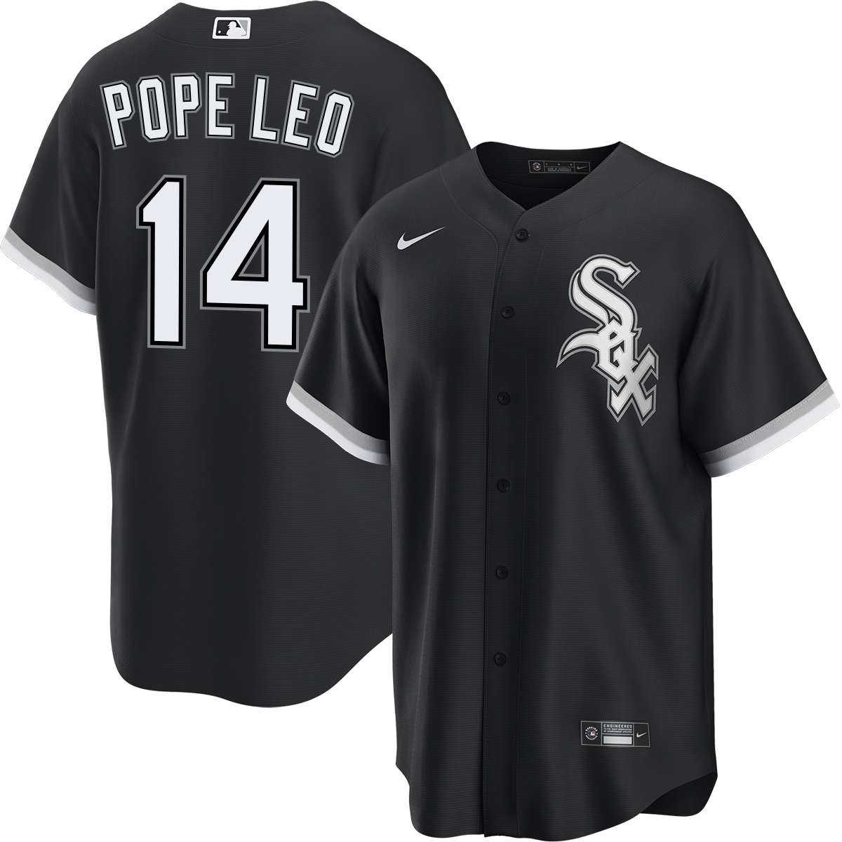 Pope Leo XIV Chicago White Sox Alternate Black Jersey by NIKE