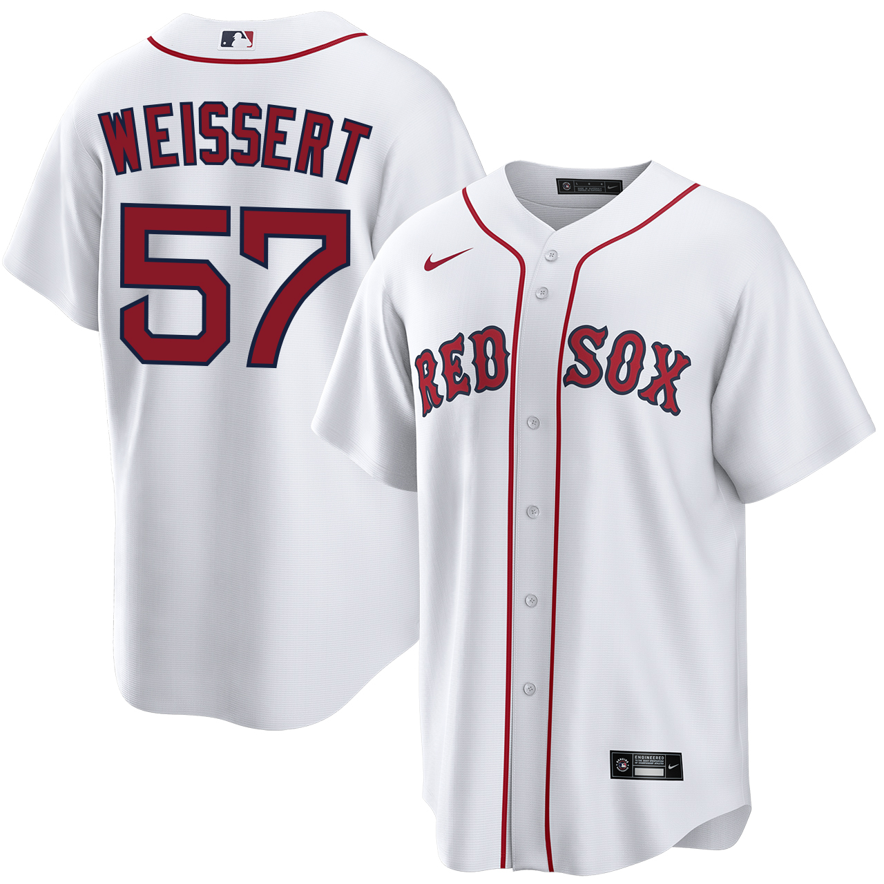 5 パーリーゲイツ ローカルポリ メゾンビッグロゴ Vネック ニットベスト 白赤 greg-weissert-boston-red-sox-