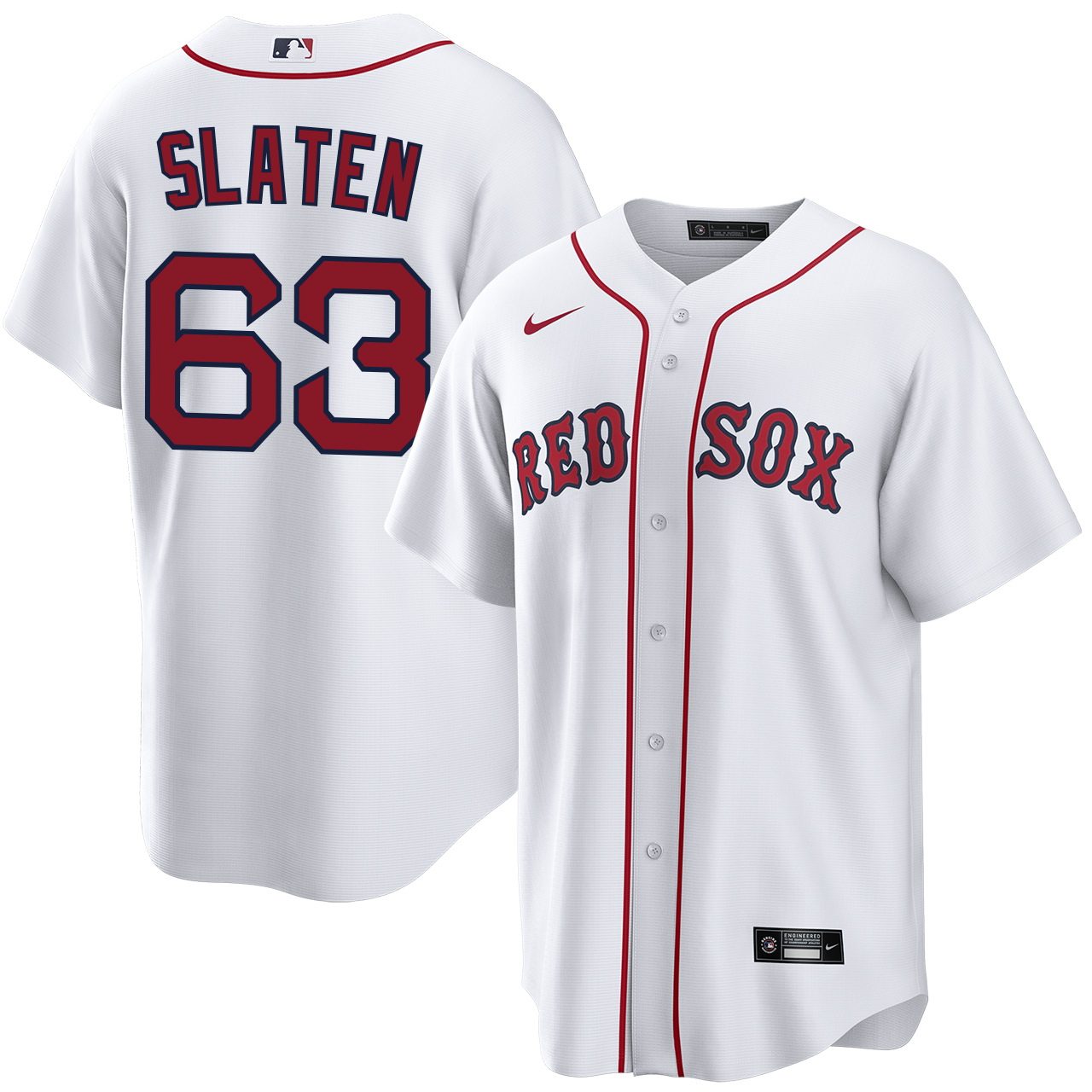 Justin Slaten Boston Red Sox Home Jersey by NIKE® | Official MLB®