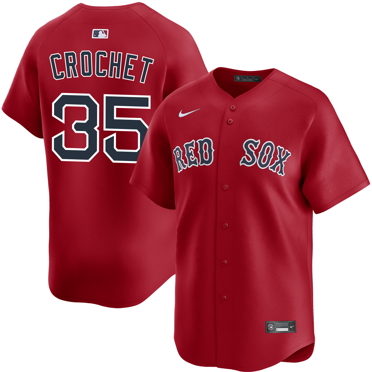 ボストン・レッド・ソックス オーセンティック RED SOX JERSEY Garrett Crochet Boston Red Sox Alternate Red Limited Jersey by