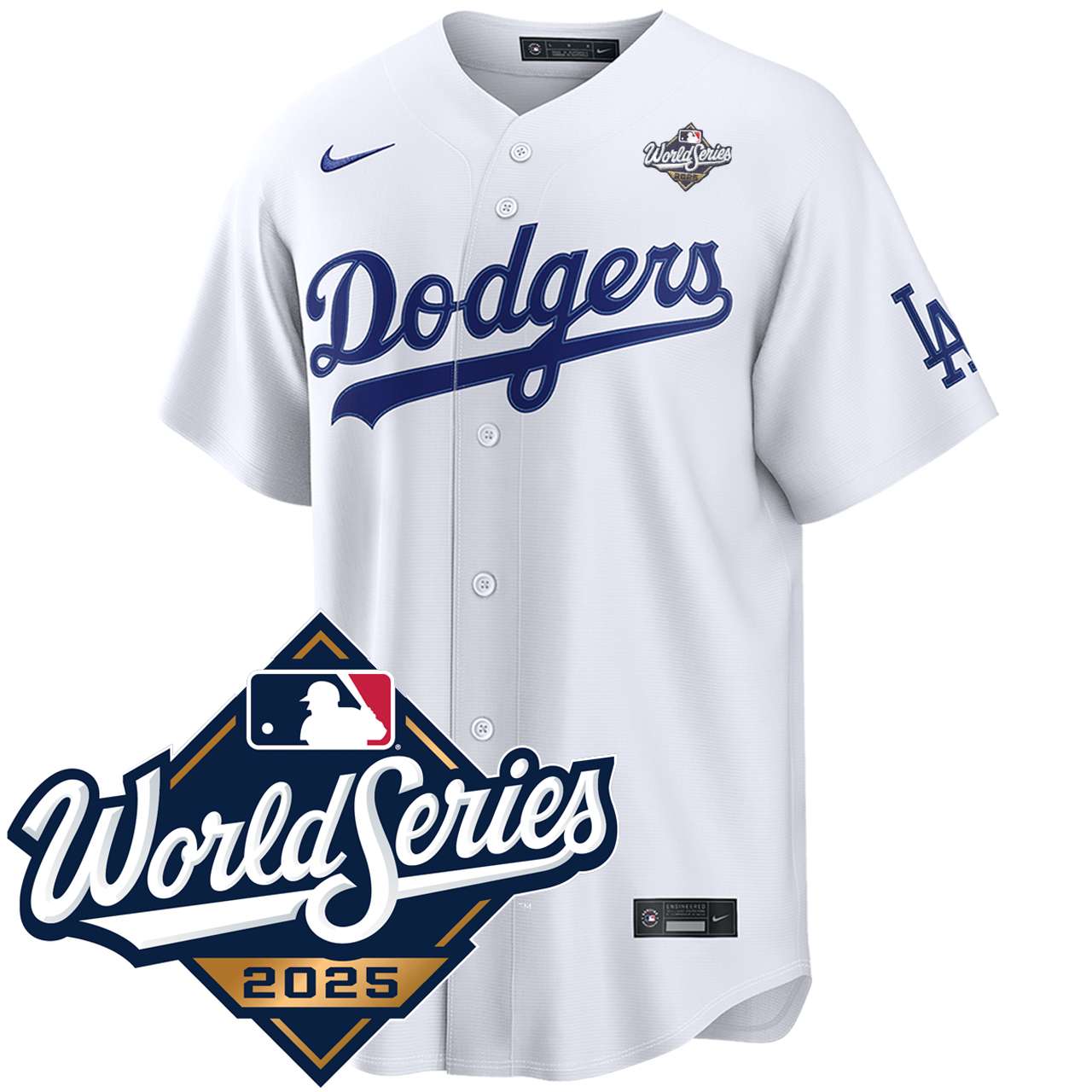 Los Angeles Dodgers Home World Series Stadium Jersey by NIKE