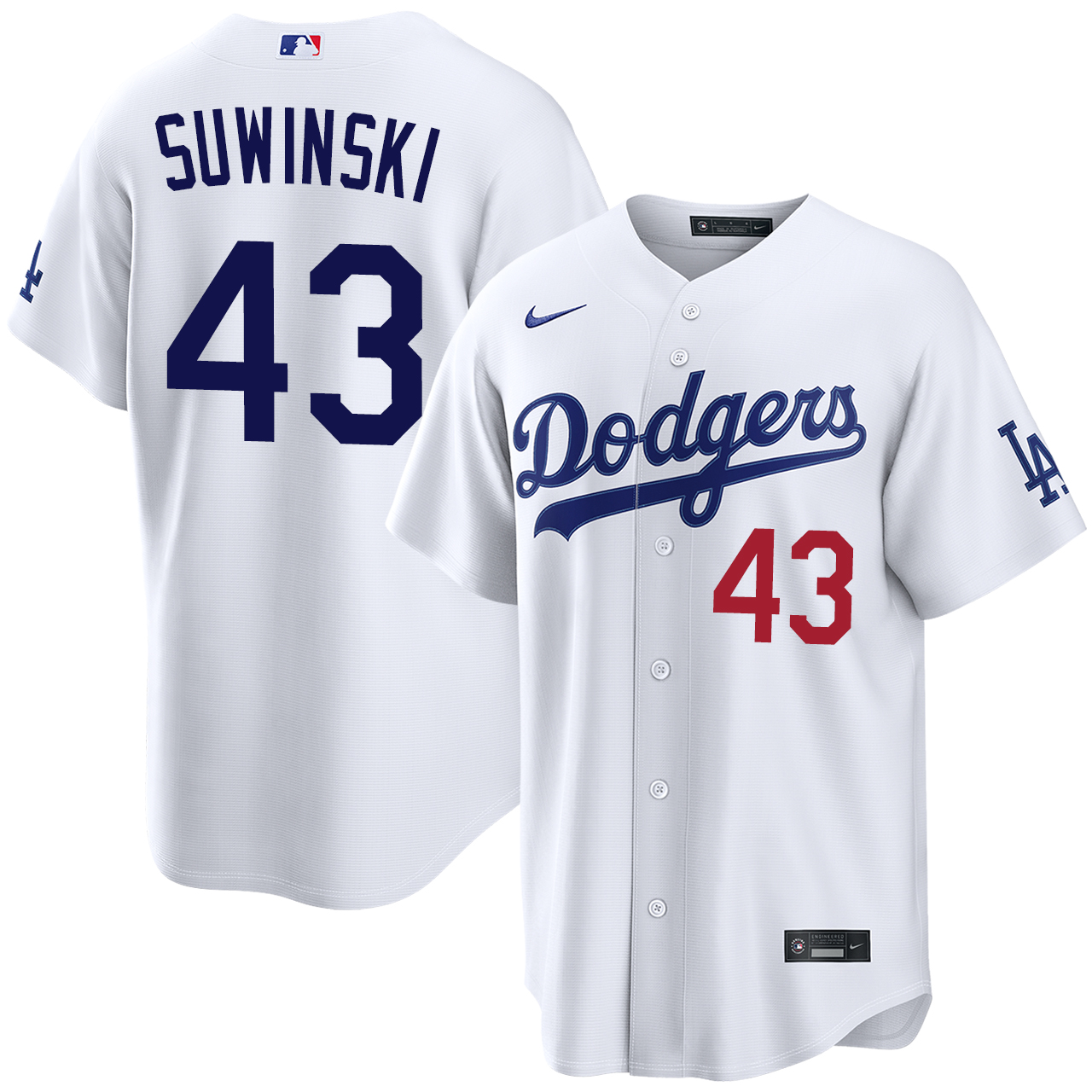 Jack Suwinski Los Angeles Dodgers Home Stadium Jersey by NIKE