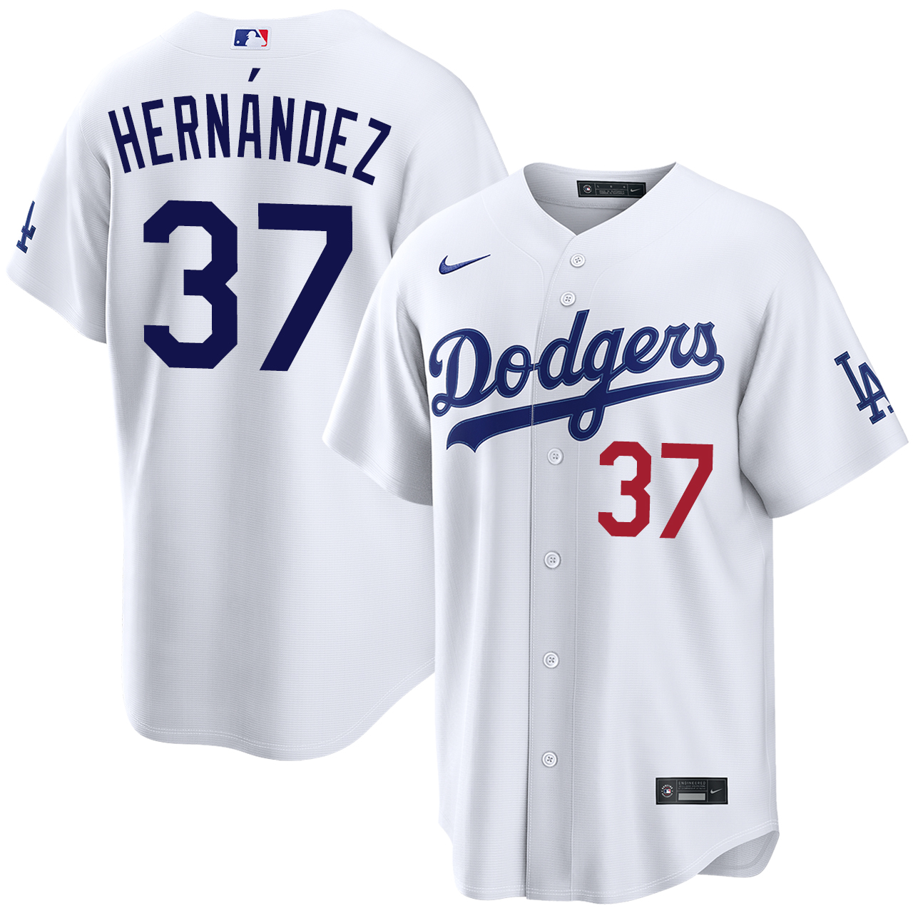 Teoscar Hernández Los Angeles Dodgers Home Stadium Jersey by NIKE