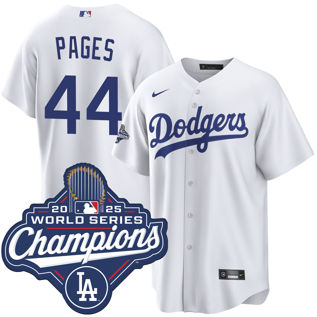 Andy Pages Los Angeles Dodgers Home World Series Champions Jersey