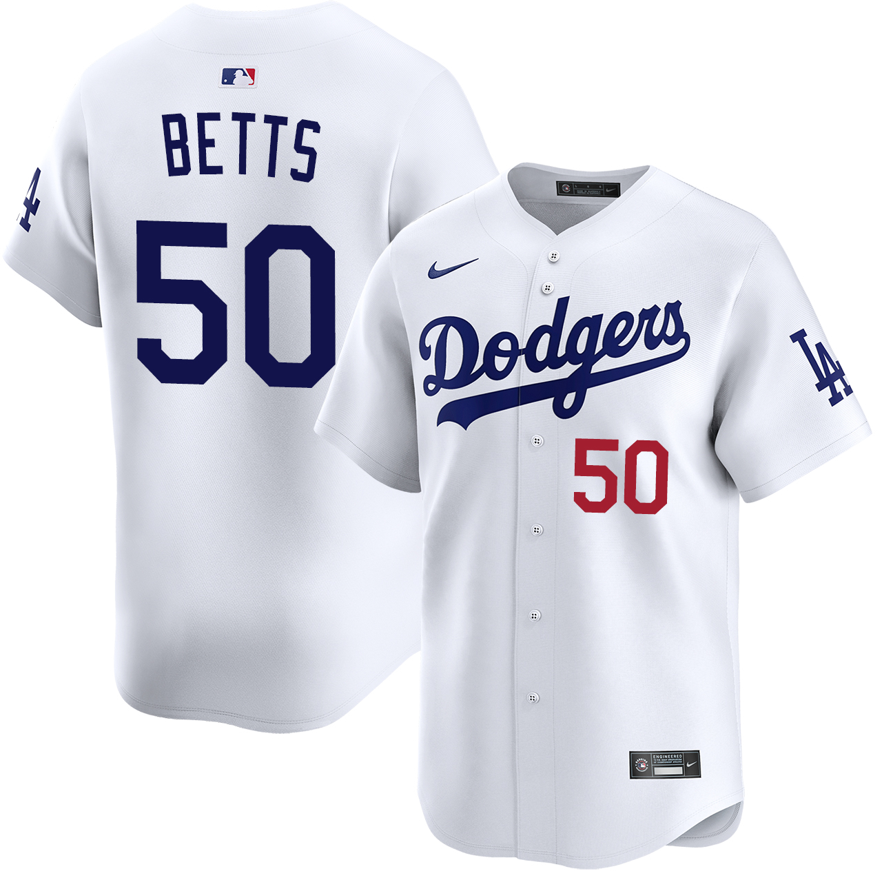 Mookie Betts ベッツ リミテッド ユニフォーム Mサイズ Mookie Betts Los Angeles Dodgers Home Limited Jersey by NIKE