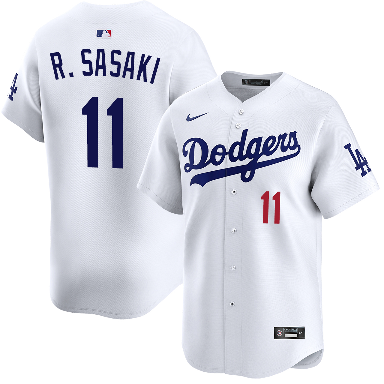 Roki Sasaki Los Angeles Dodgers Home Limited Jersey by NIKE