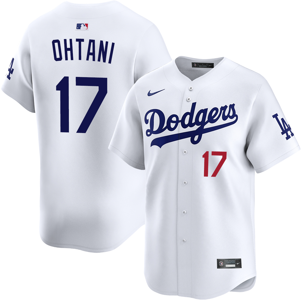 応援グッズ Nike Ohtani #17 Dodgers Limited Jersey Shohei Ohtani Los Angeles Dodgers Home Limited Jersey by NIKE