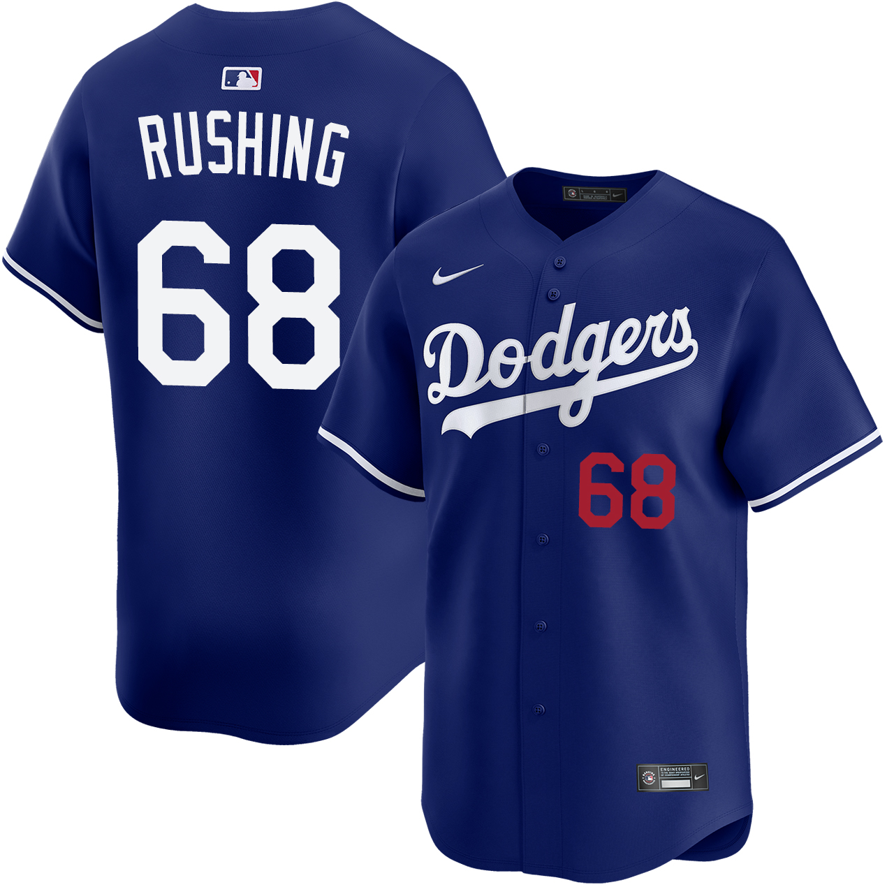 Dalton Rushing Los Angeles Dodgers Alternate Royal Limited Jersey