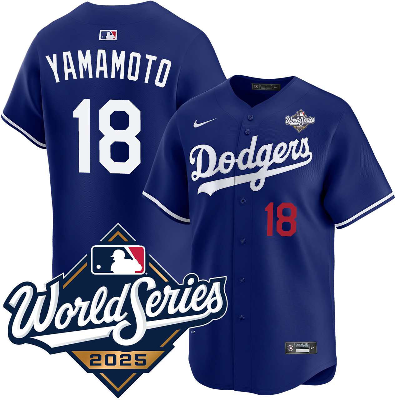Yoshinobu Yamamoto Los Angeles Dodgers Alternate Royal World