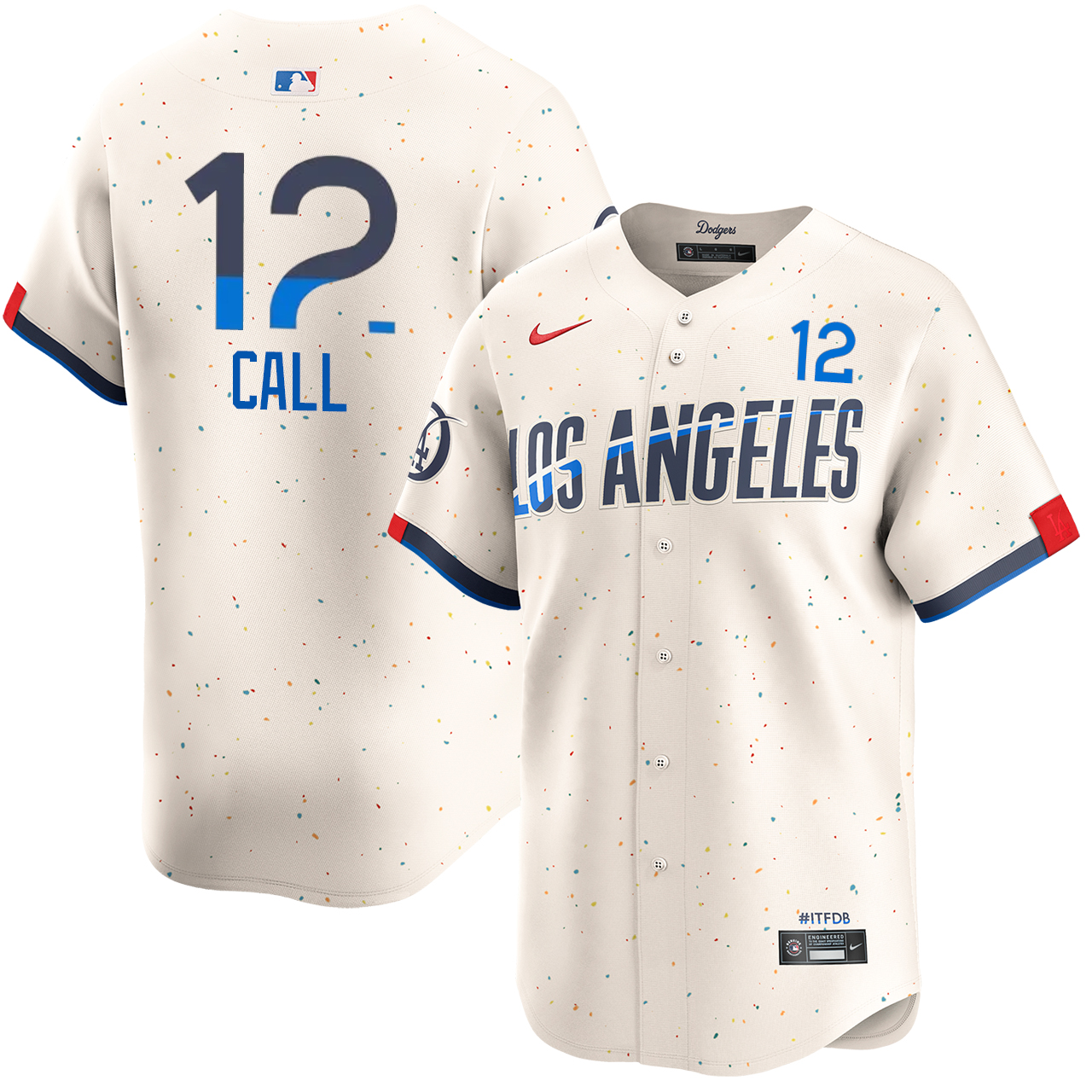 Alex Call Los Angeles Dodgers City Connect Limited Jersey by NIKE
