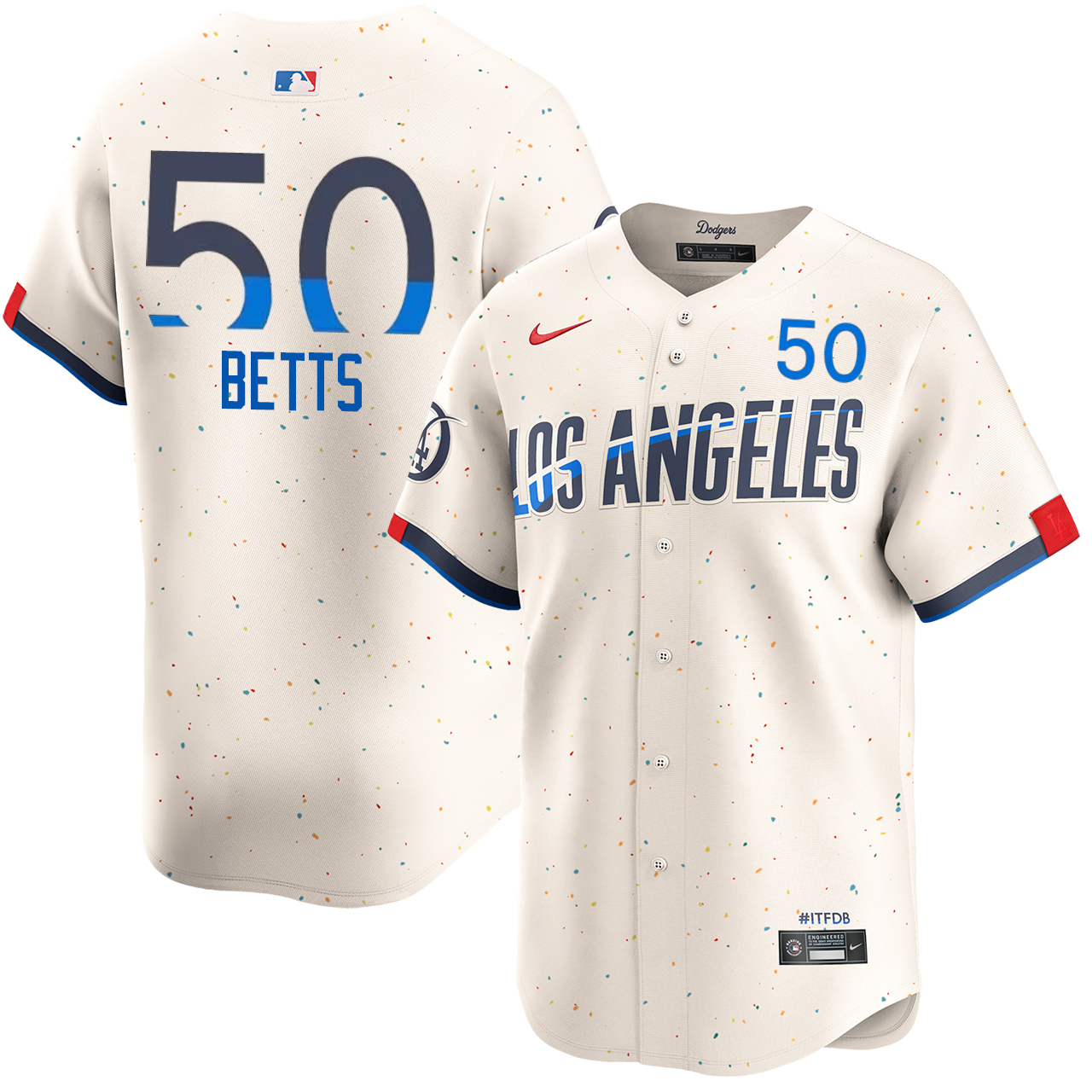 Mookie Betts Los Angeles Dodgers City Connect Limited Jersey by