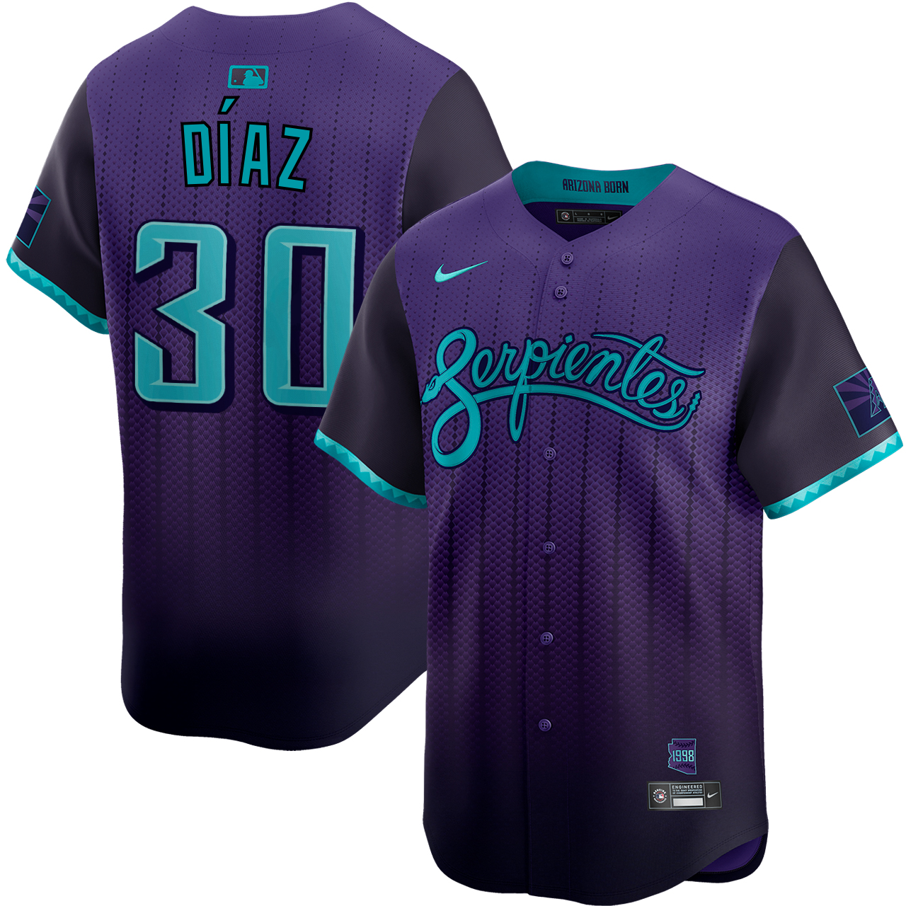 Yilber Díaz Arizona Diamondbacks City Connect Limited Jersey by