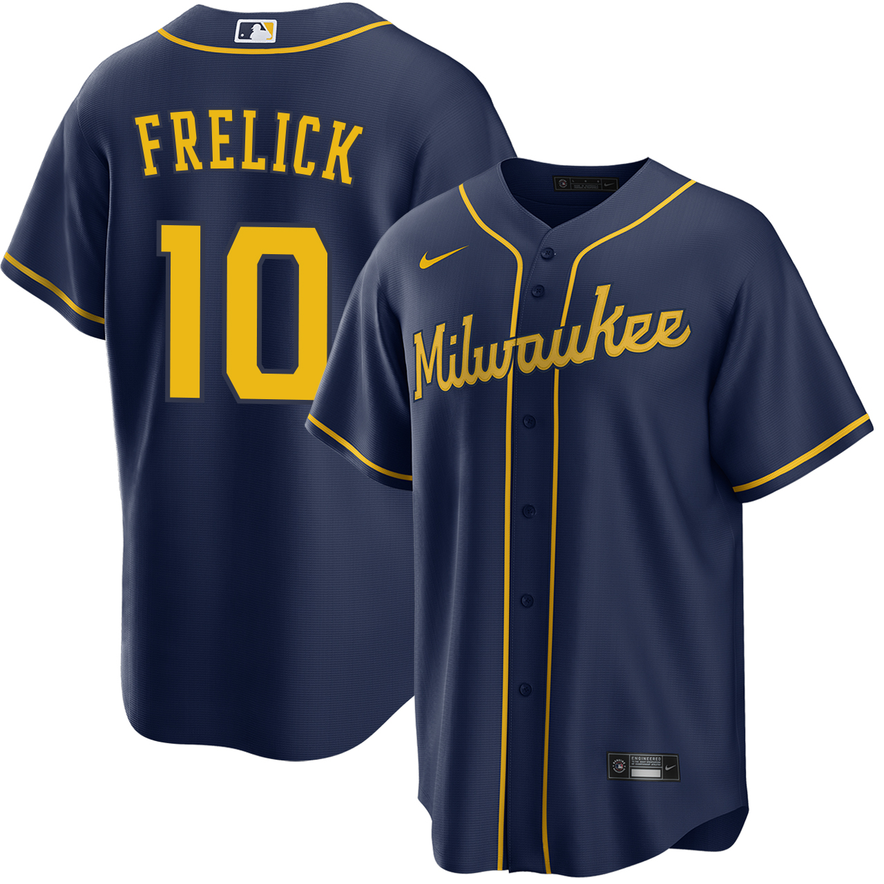 Sal Frelick Milwaukee Brewers Alternate Navy Jersey by NIKE