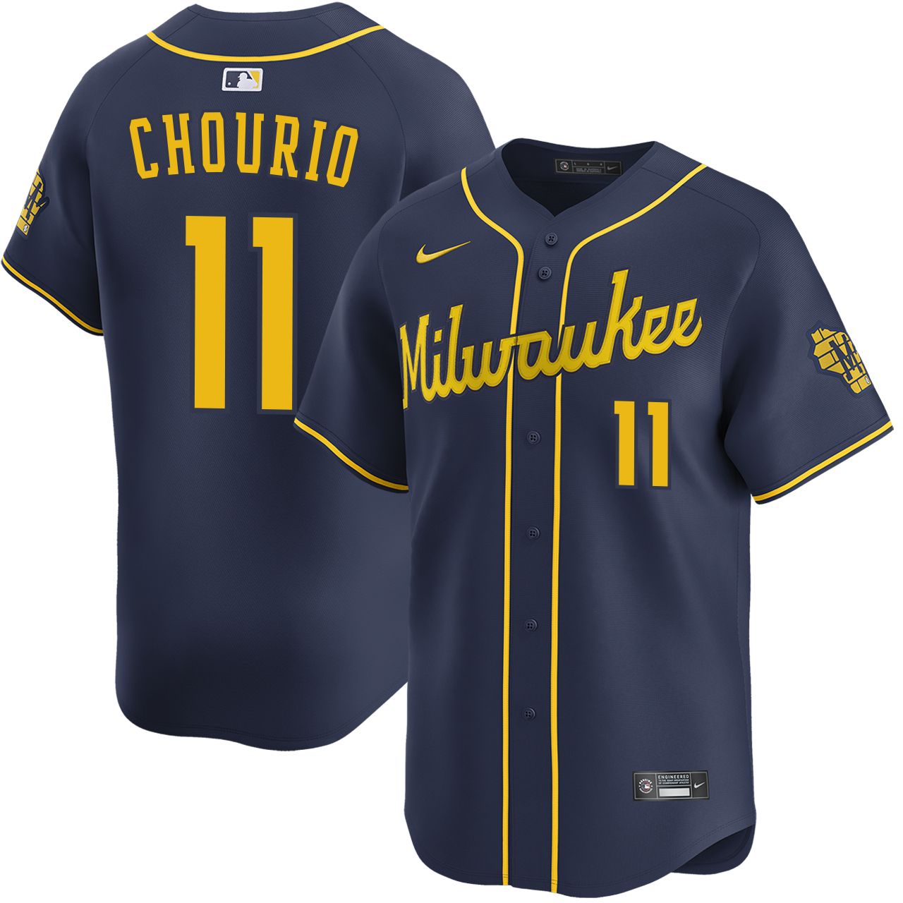 Jackson Chourio Milwaukee Brewers Alternate Navy Limited Jersey by