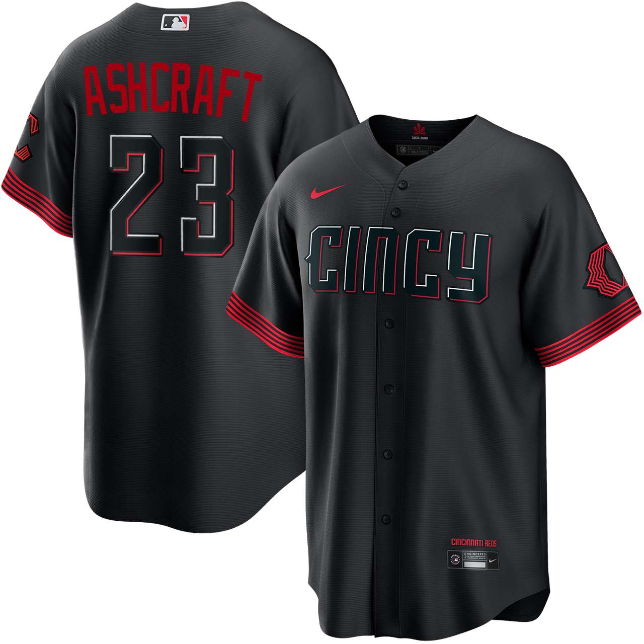 Graham Ashcraft Cincinnati Reds City Connect Jersey by NIKE