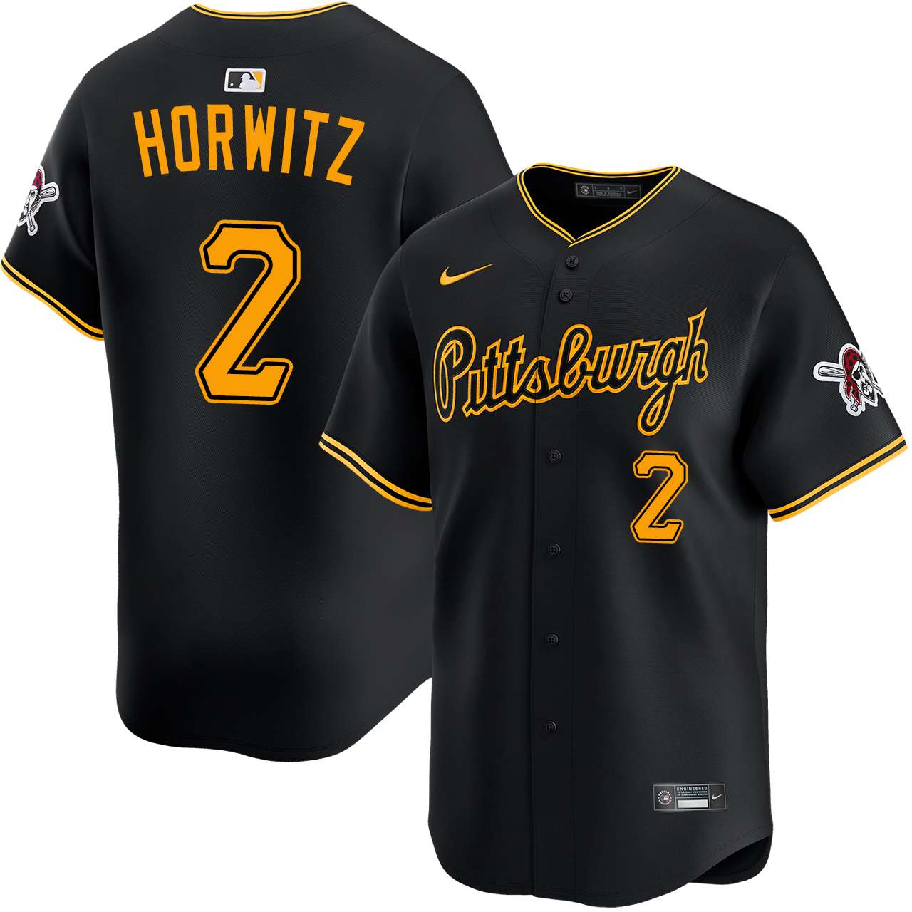 Spencer Horwitz Pittsburgh Pirates Alternate Road Limited Jersey
