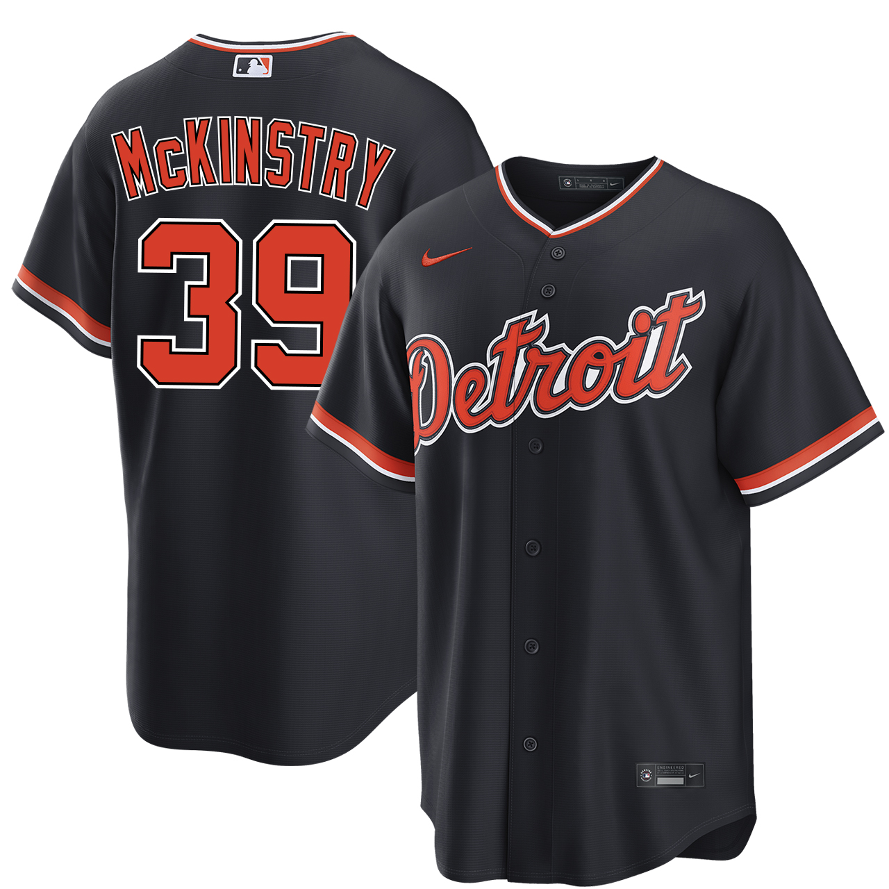 メジャーリーグ　ユニフォーム Zach McKinstry Detroit Tigers Alternate Navy Jersey by NIKE