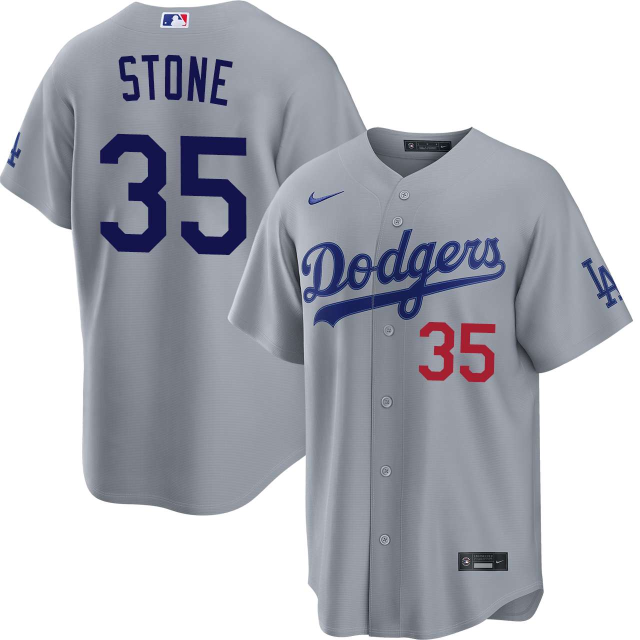 Gavin Stone Los Angeles Dodgers Road Stadium Jersey by NIKE