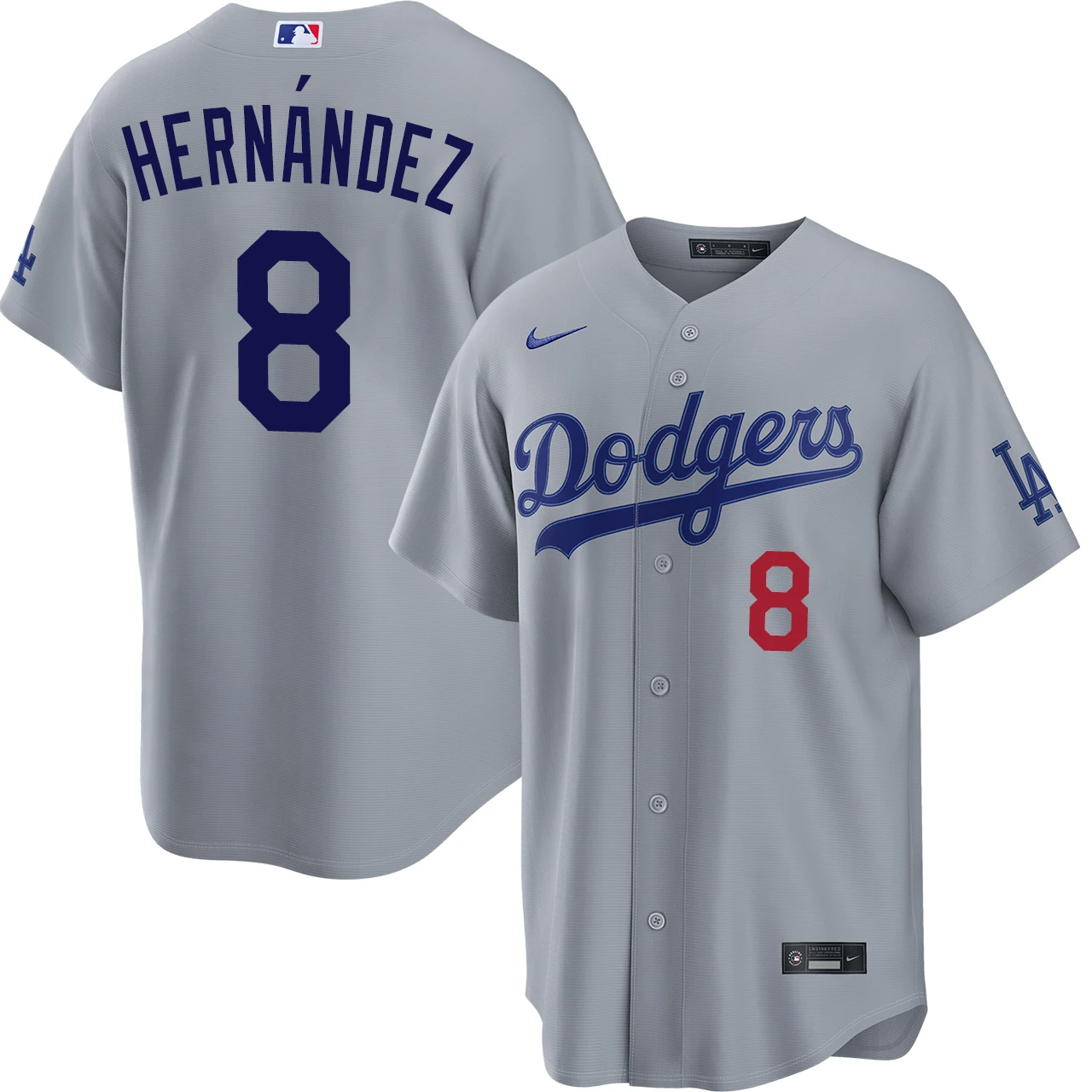 Kiké Hernández Los Angeles Dodgers Road Stadium Jersey by NIKE