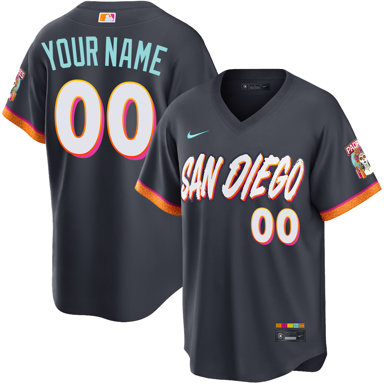 SAN DIEGO Padres ユニフォーム　シティコネクト San Diego Padres Personalized City Connect Stadium Jersey by NIKE
