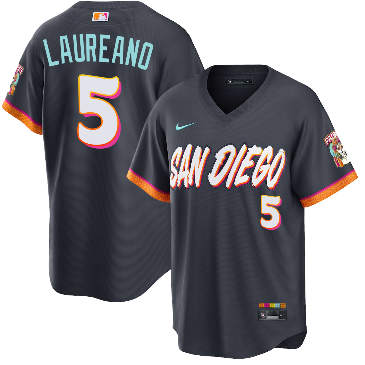 San Diego Padres ユニフォームとキャップセット L Ramón Laureano San Diego Padres City Connect Stadium Jersey by