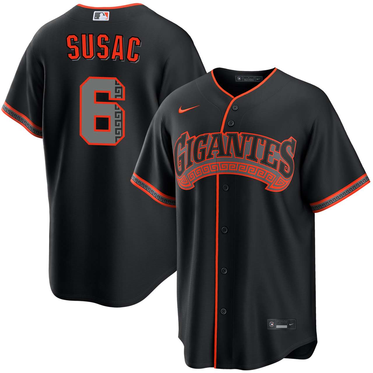 Daniel Susac San Francisco Giants Alternate Black Gigantes Jersey
