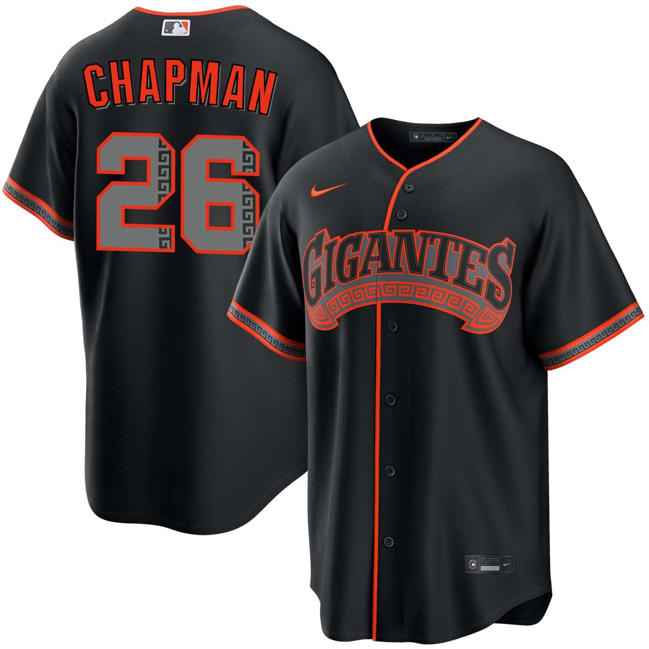 Matt Chapman San Francisco Giants Alternate Black Gigantes Jersey