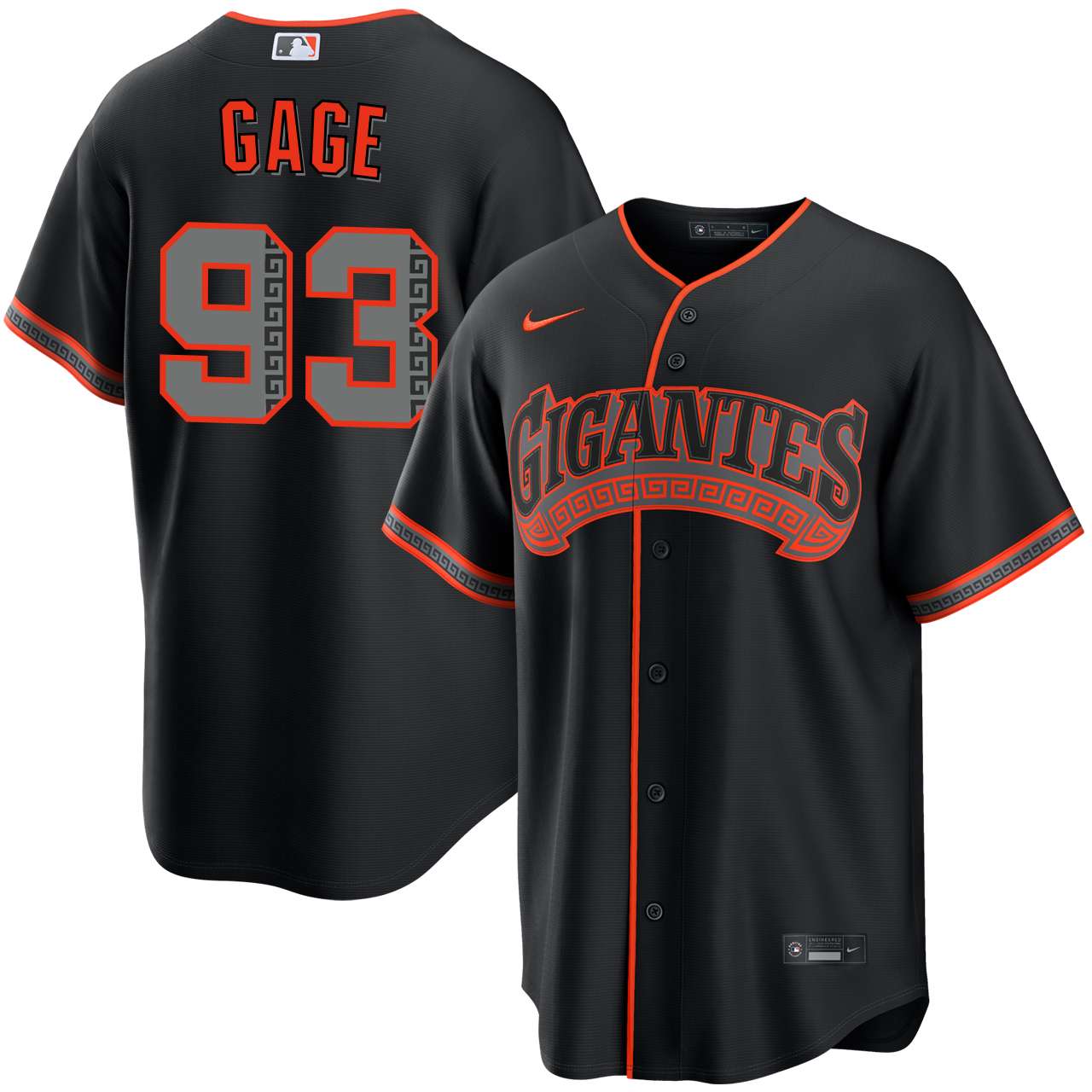 NIKE GIANTS 読売ジャイアンツ 3rdサードユニフォーム M Matt Gage San Francisco Giants Alternate Black Gigantes Jersey by