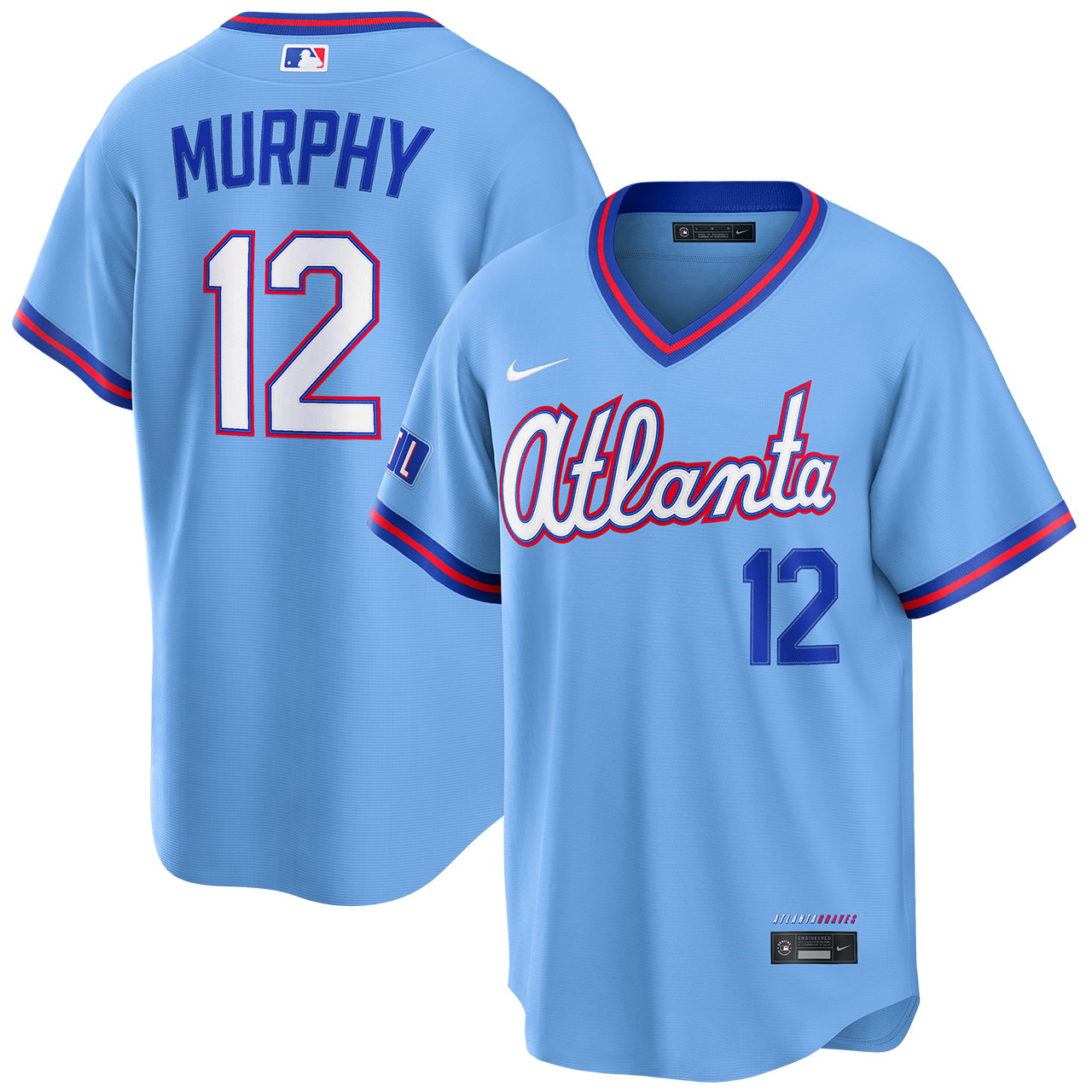★Atlanta Braves 2026 City Connect 7 3/4 Sean Murphy Atlanta Braves Powder Blue 2026 City Connect Stadium