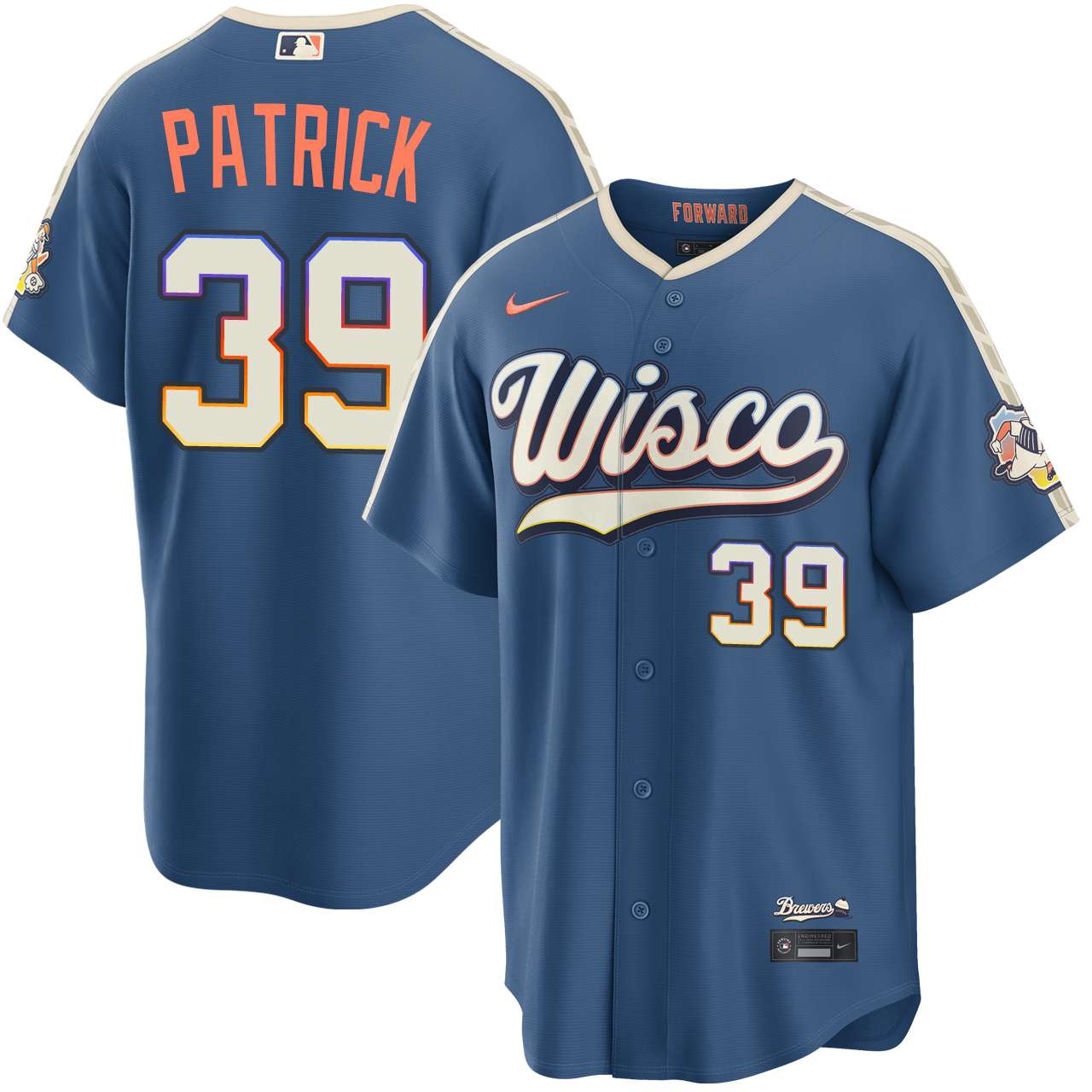 Chad Patrick Milwaukee Brewers Mineral Blue 2026 City Connect