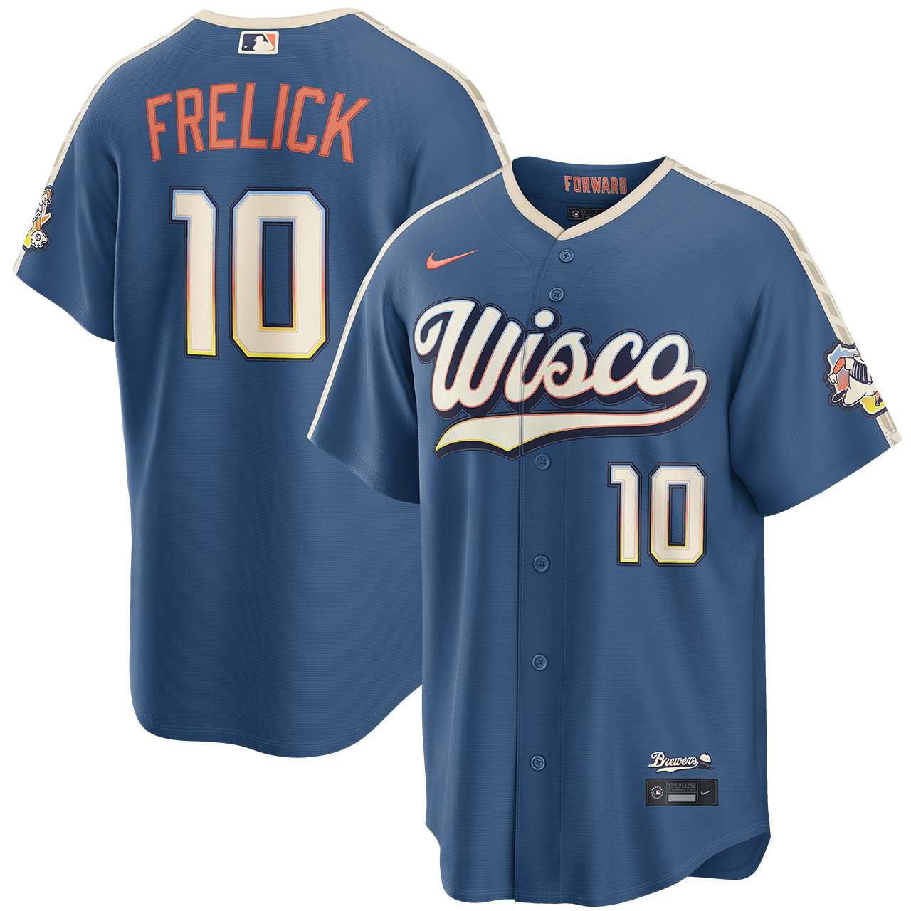 Mitchell & Ness ミルウォーキー・ブレーブス　ユニフォーム　M Sal Frelick Milwaukee Brewers Mineral Blue 2026 City Connect