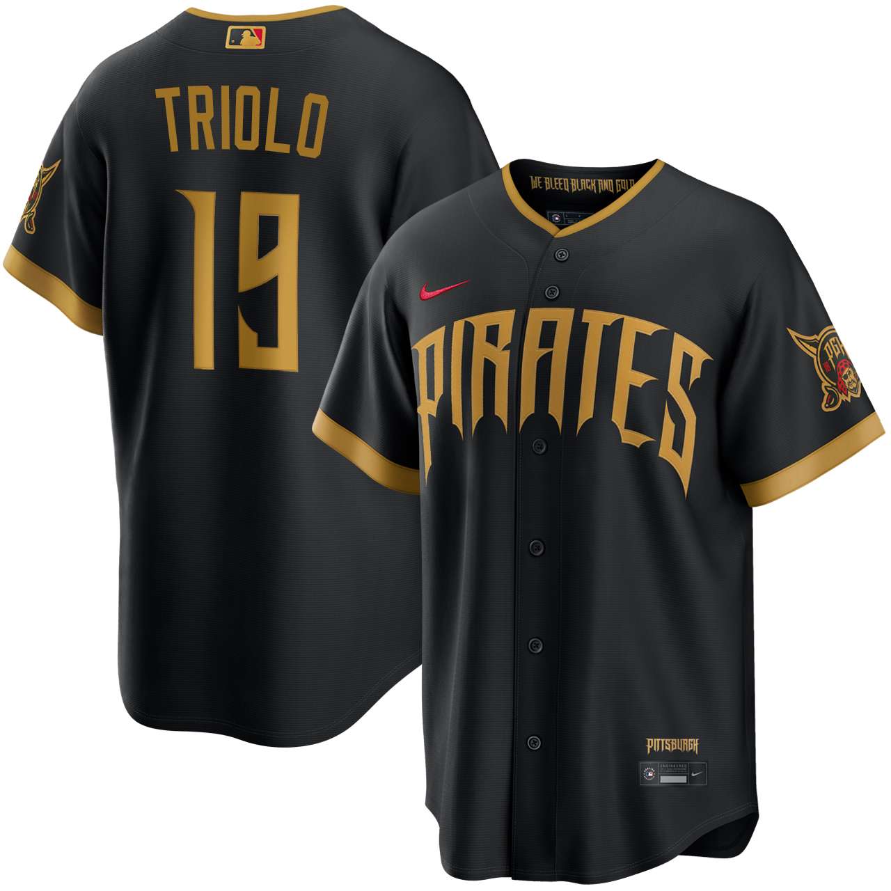 Jared Triolo Pittsburgh Pirates Black 2026 City Connect Stadium