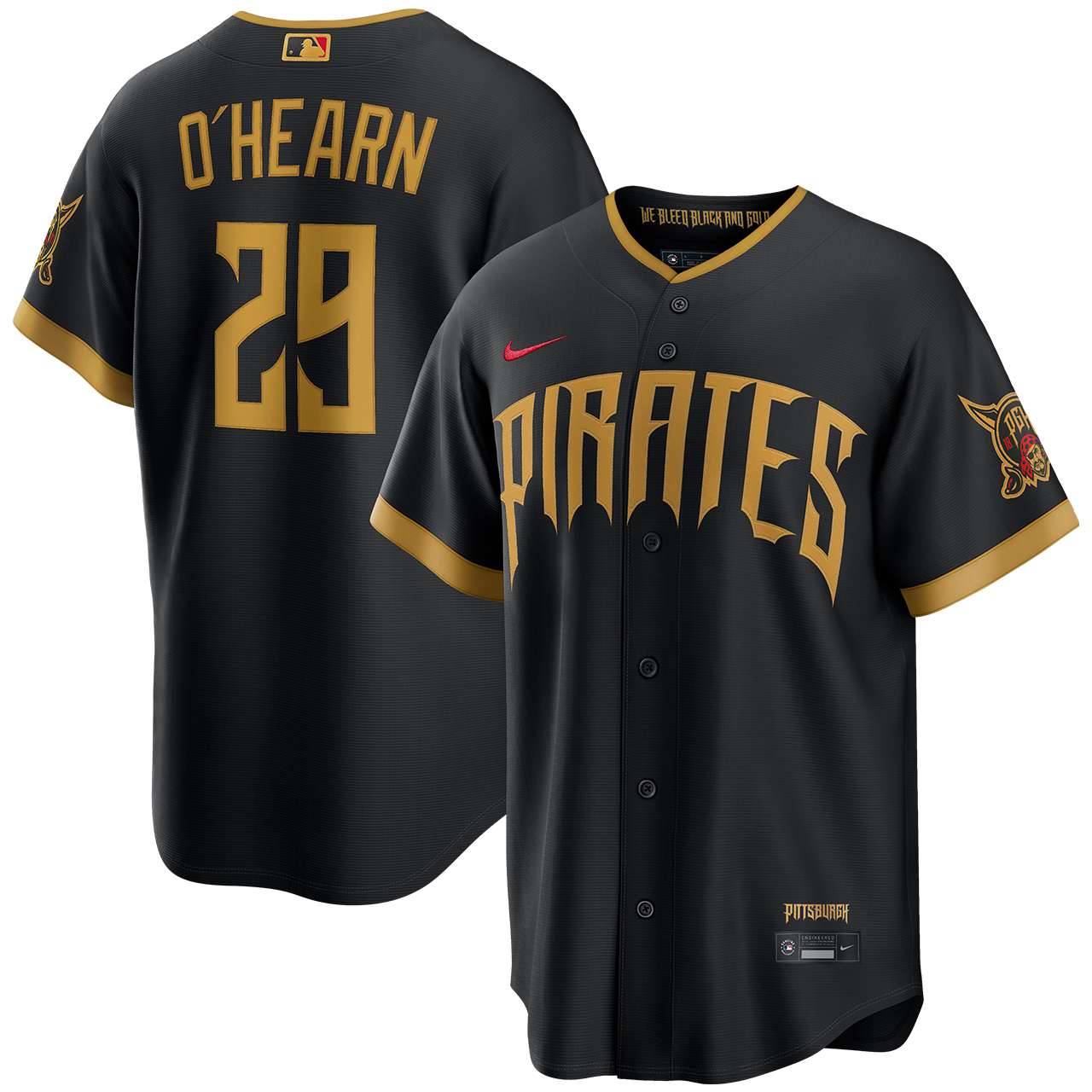 Ryan O'Hearn Pittsburgh Pirates Black 2026 City Connect Stadium