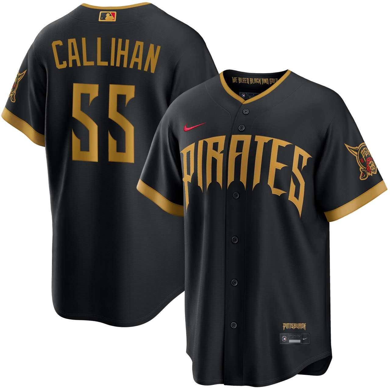 Tyler Callihan Pittsburgh Pirates Black 2026 City Connect Stadium Tyler Callihan Pittsburgh Pirates Black 2026 City Connect Stadium