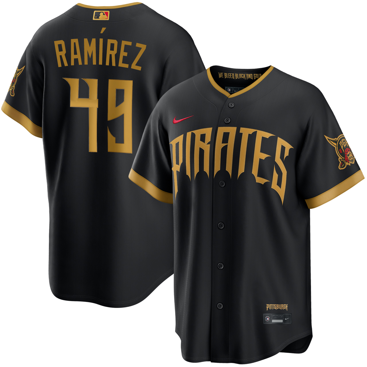 Yohan Ramírez Pittsburgh Pirates Black 2026 City Connect Stadium