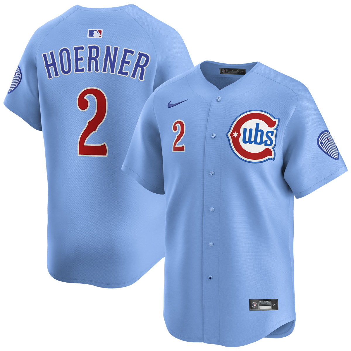 Nico Hoerner Chicago Cubs Alternate Blues Limited Jersey by NIKE