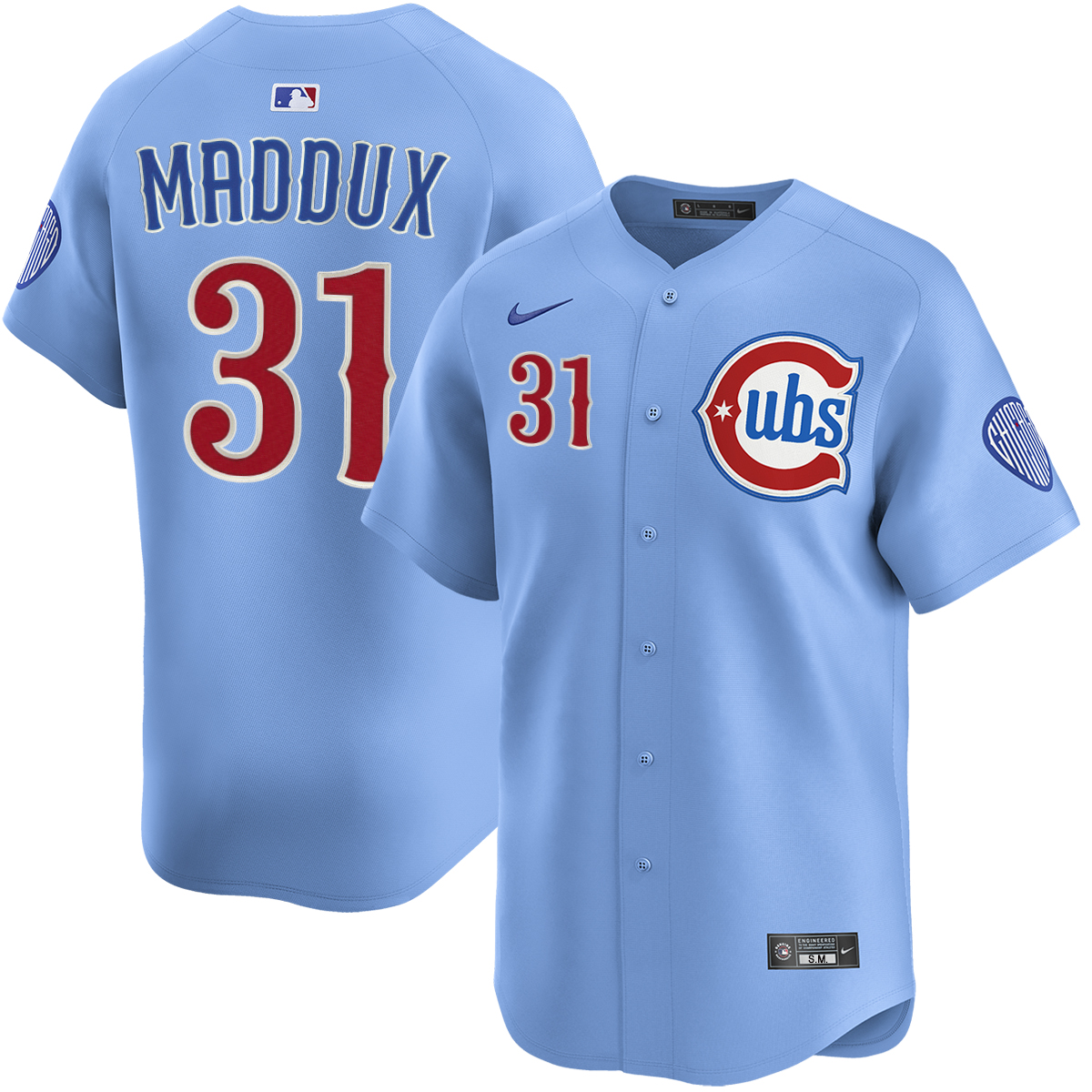 Greg Maddux ボブルヘッド人形 Chicago Cubs Greg Maddux Chicago Cubs Alternate Blues Limited Jersey by NIKE