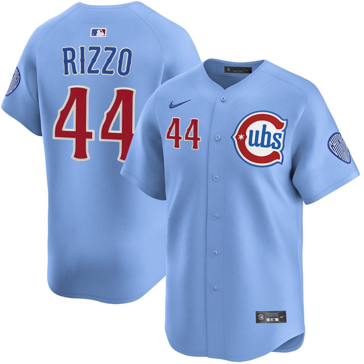 MLB シカゴ カブスRIZZO ベースボールシャツ Anthony Rizzo Chicago Cubs Alternate Blues Limited Jersey by NIKE