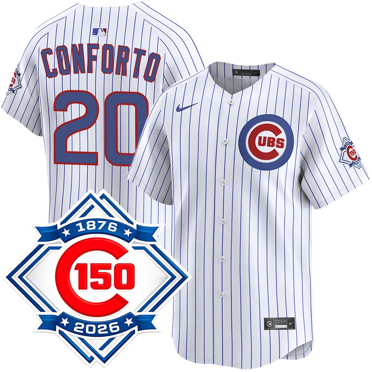 Michael Conforto Chicago Cubs Home 150th Anniversary Limited