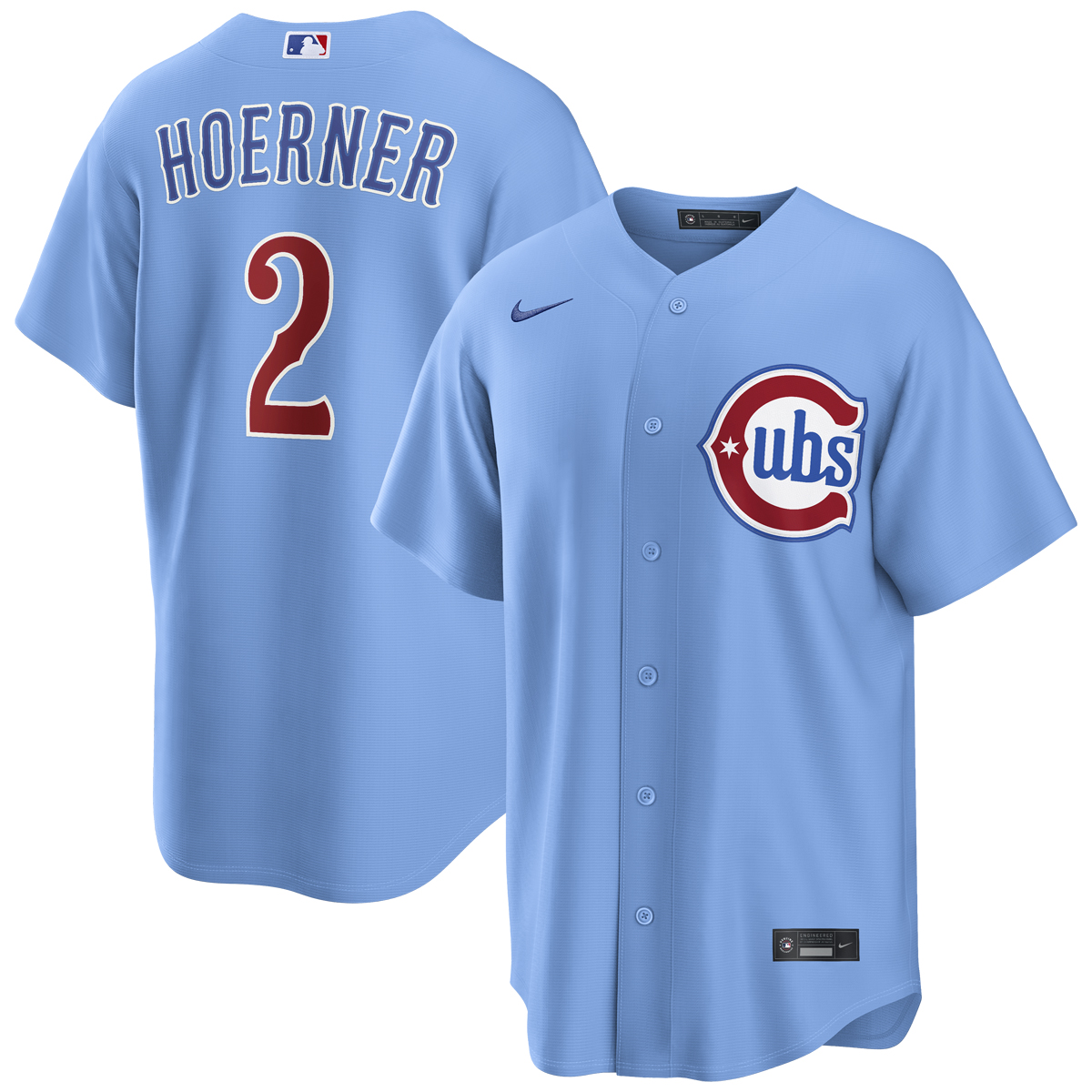 Nico Hoerner Chicago Cubs Alternate Blues Jersey by NIKE