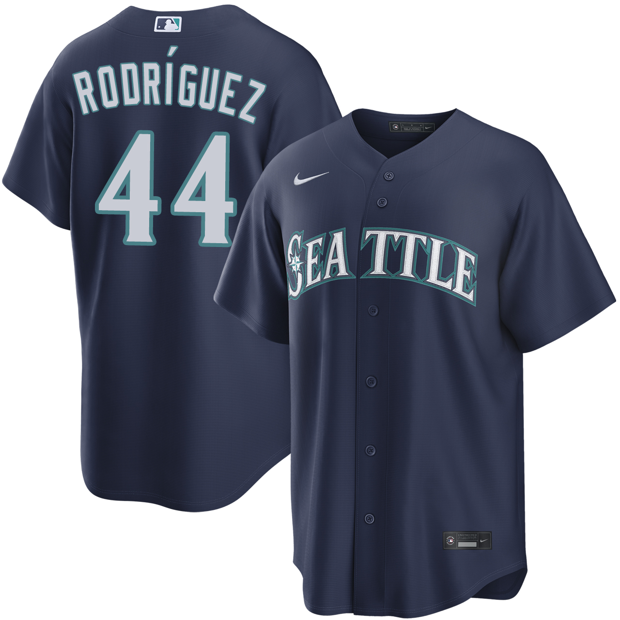 Julio Rodríguez Seattle Mariners Navy Road Jersey by NIKE