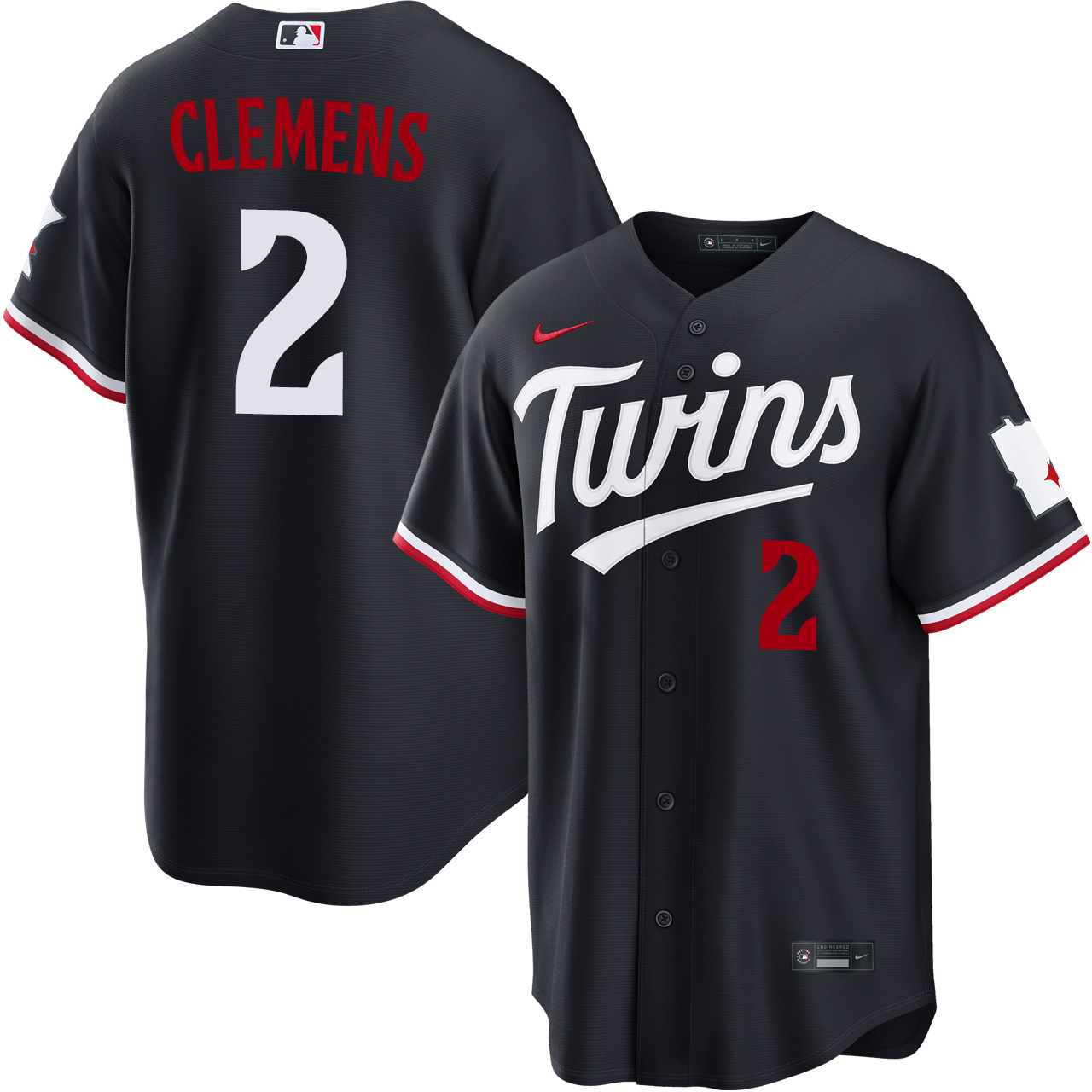 Kody Clemens Minnesota Twins Alternate Navy Stadium Jersey by NIKE
