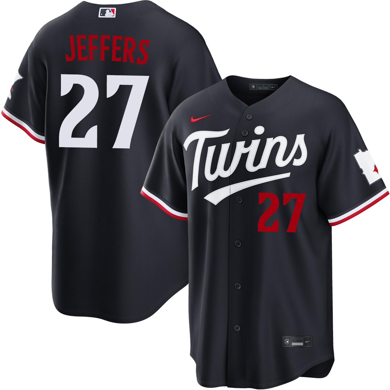 Ryan Jeffers Minnesota Twins Alternate Navy Stadium Jersey by NIKE