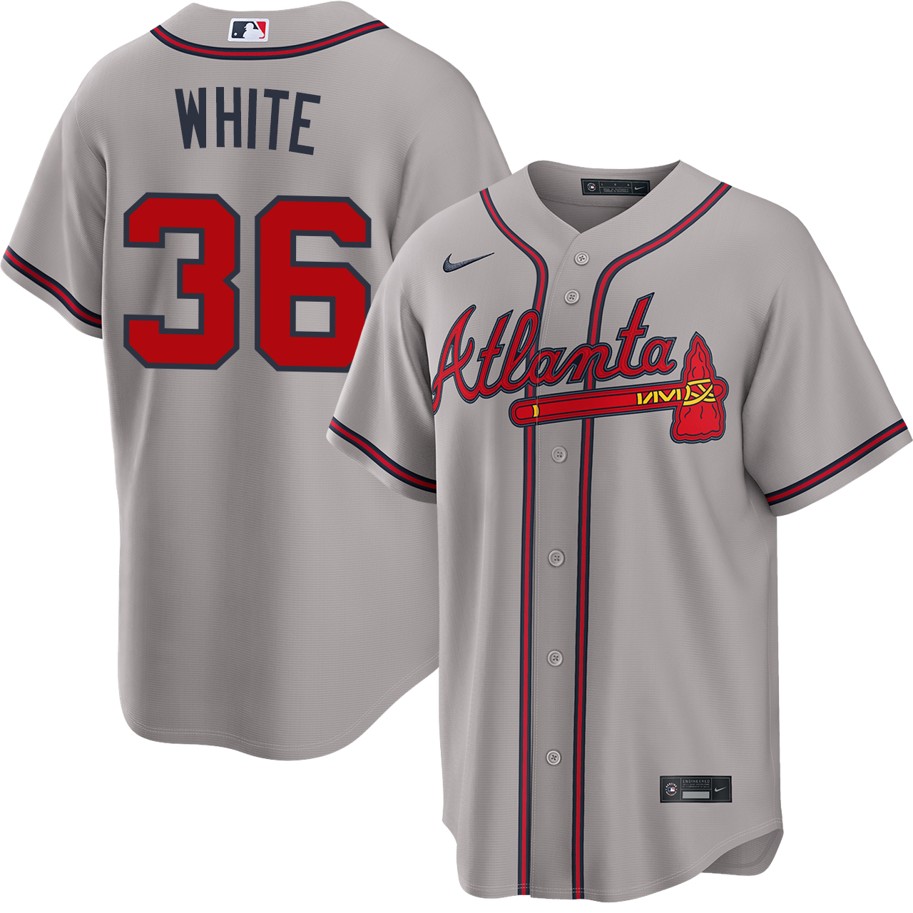 Eli White Atlanta Braves Road Jersey by NIKE® | Official MLB®