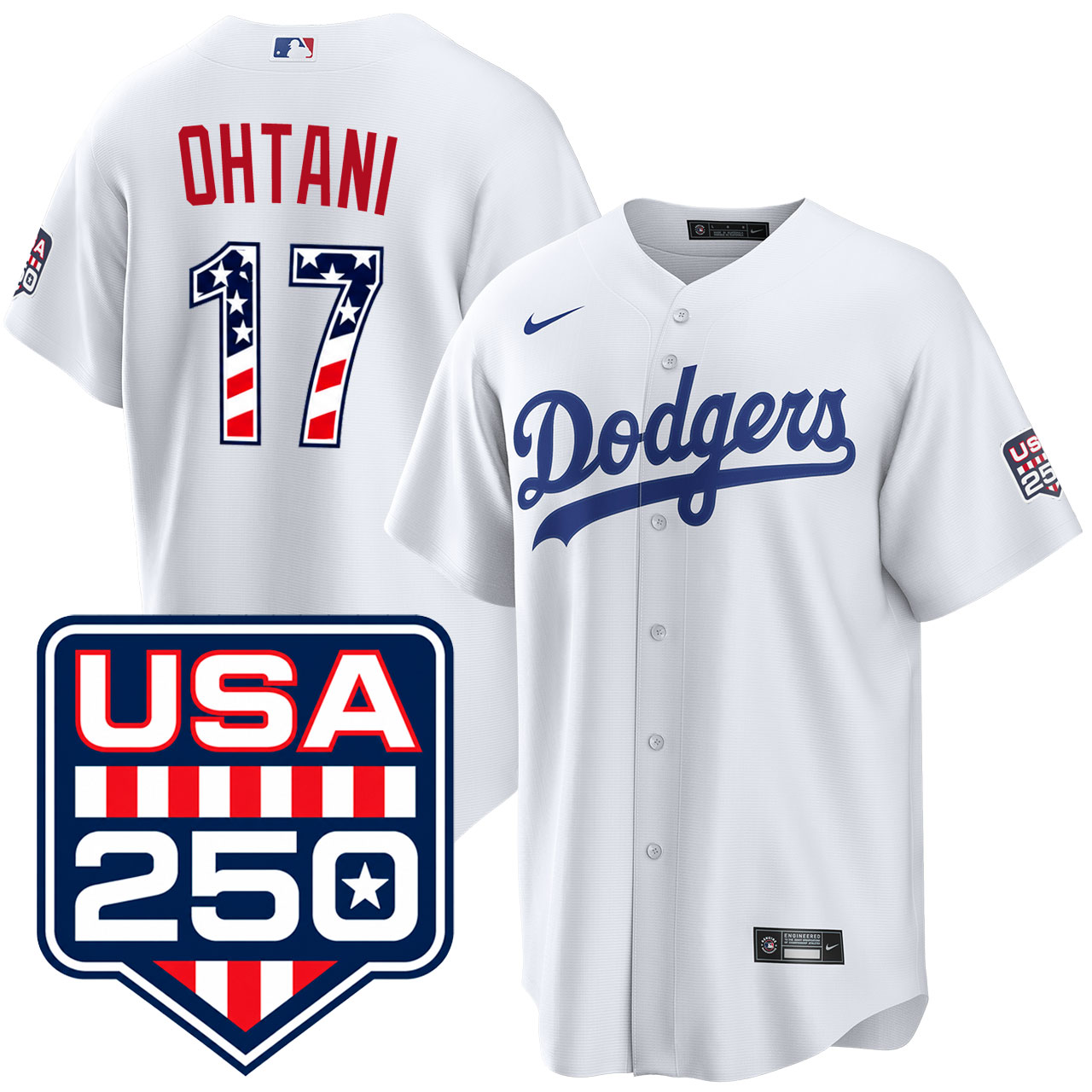 Shohei Ohtani Los Angeles Dodgers USA 250 Fourth of July Home