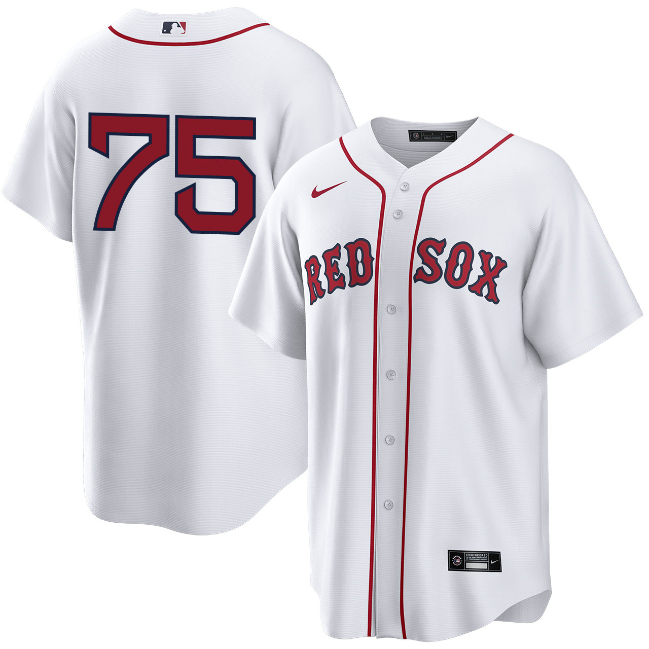 Carlos Narváez Boston Red Sox Home Player Jersey by NIKE