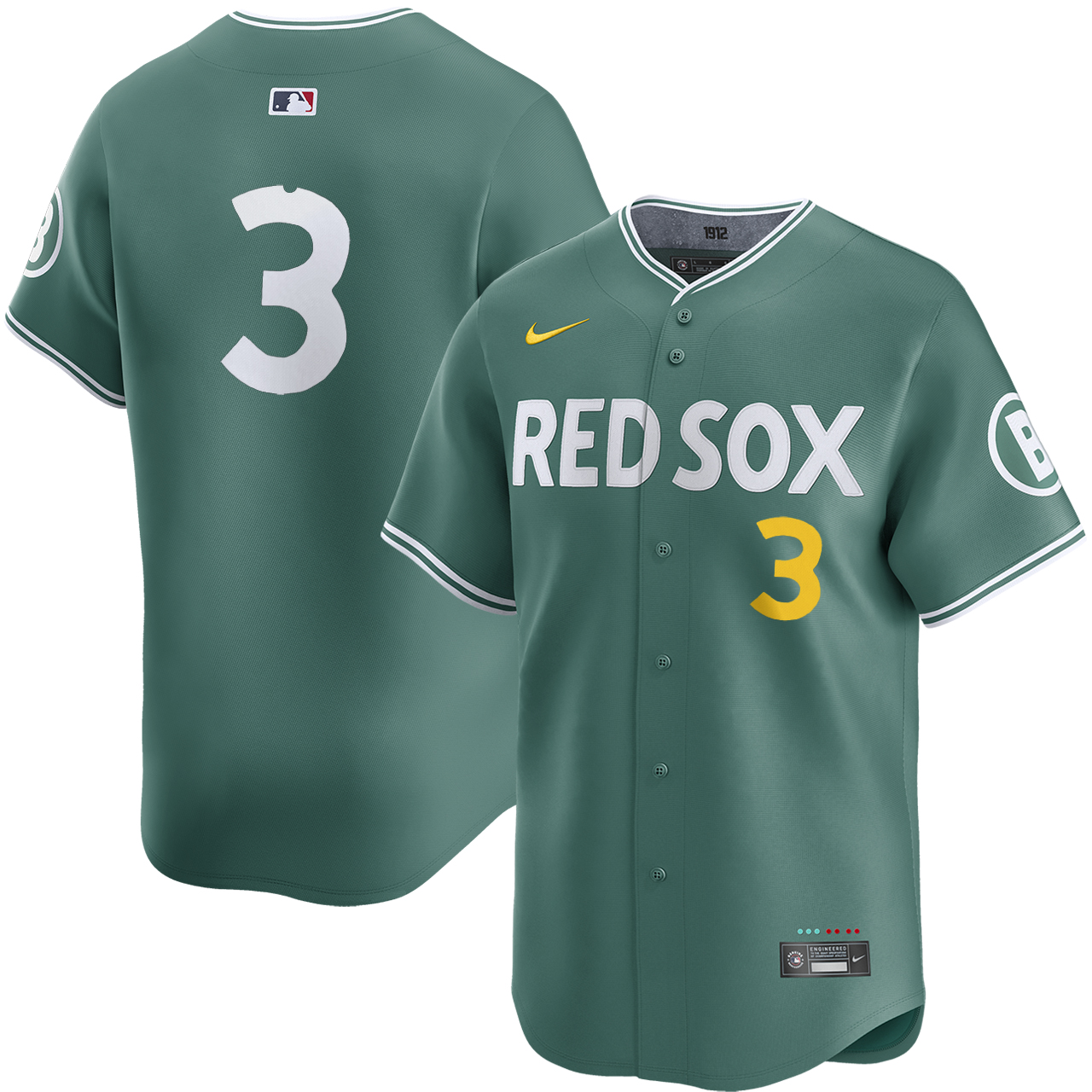 Ceddanne Rafaela Boston Red Sox Green City Connect Limited Jersey
