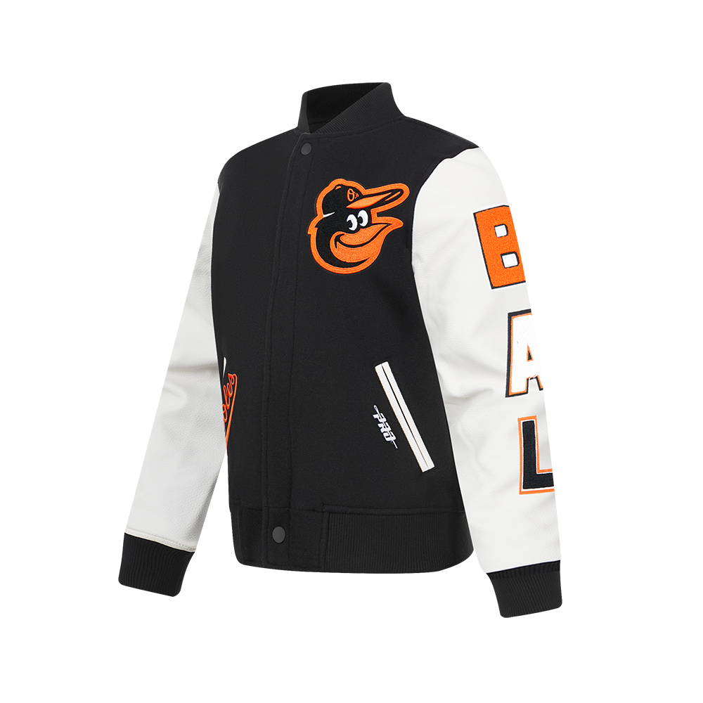 Baltimore Orioles Boy's Black and White Classic Chenille Varsity
