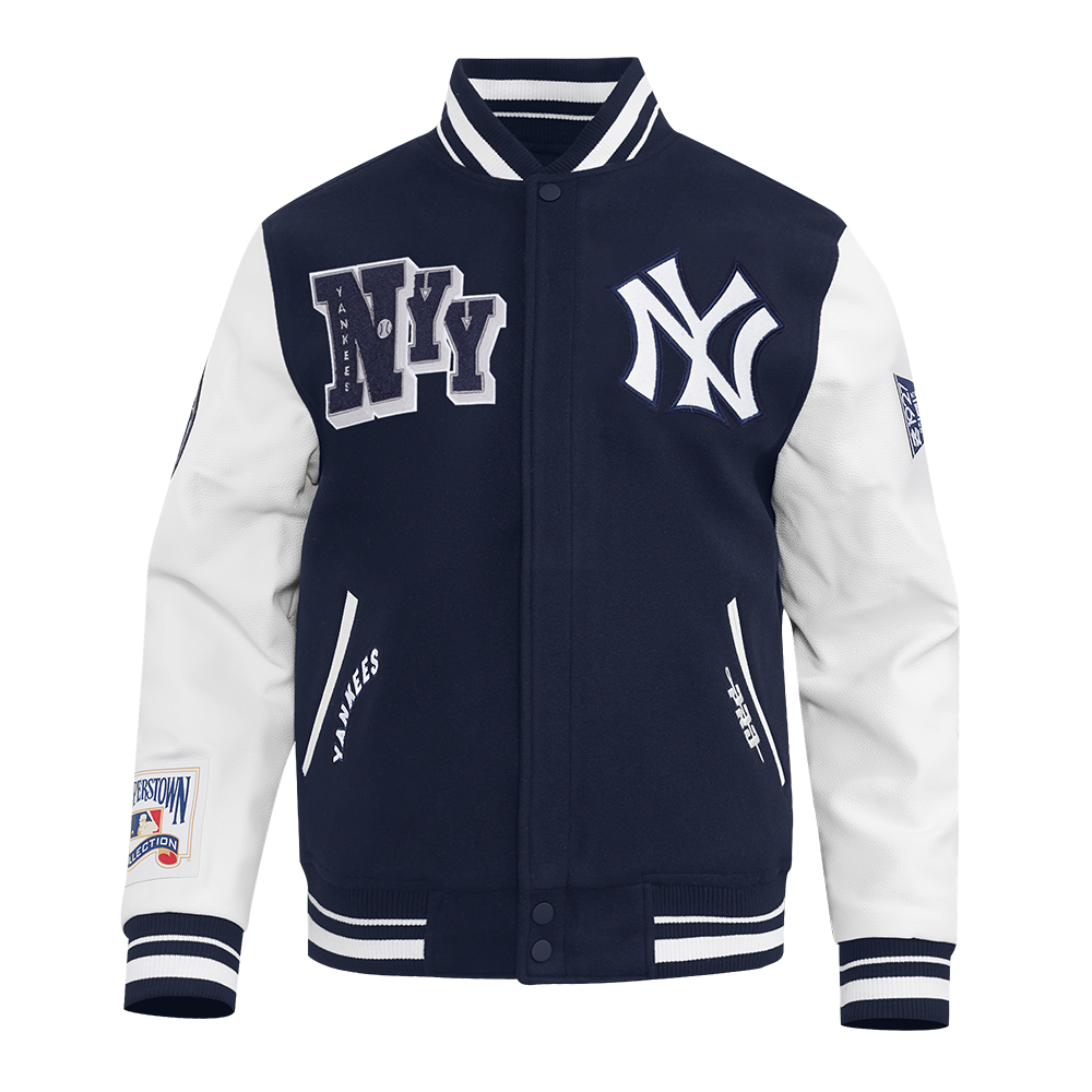 New York Yankees Midnight Navy and White Best Of Varsity Jacket by